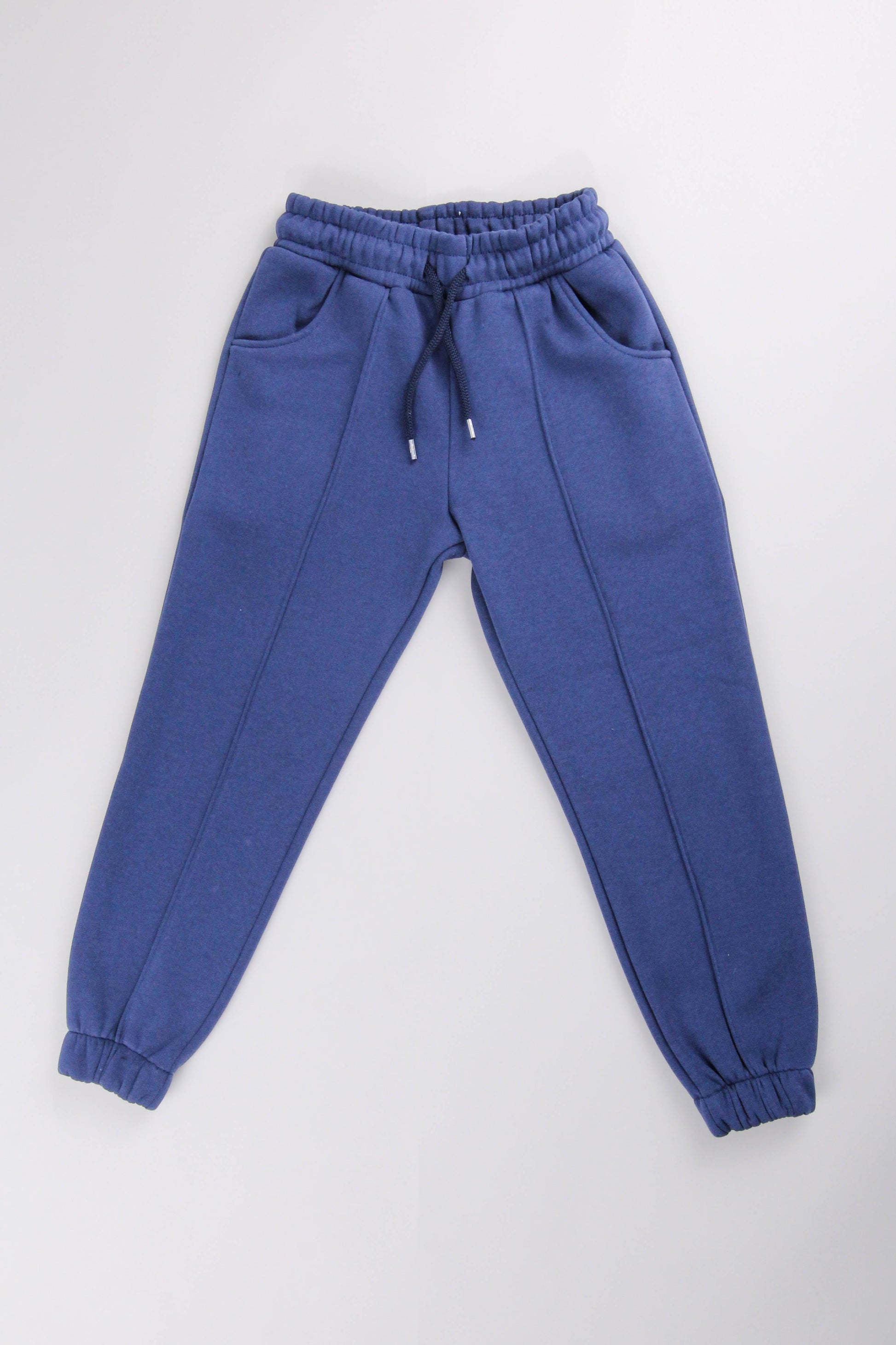 Lastikli İçi Polarlı Cepli Rahat Unisex Çocuk Eşofman Altı