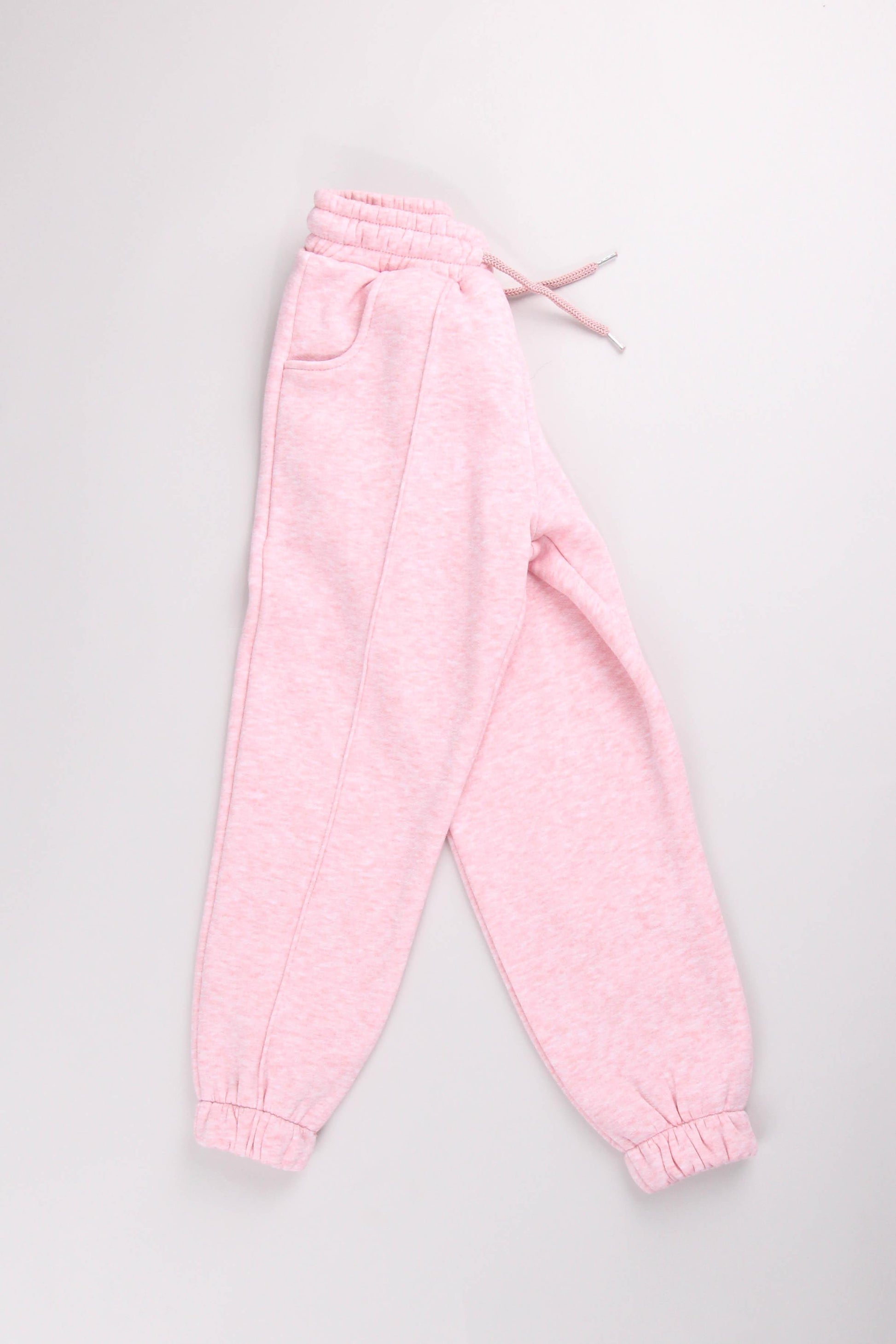 Lastikli İçi Polarlı Cepli Rahat Unisex Çocuk Eşofman Altı