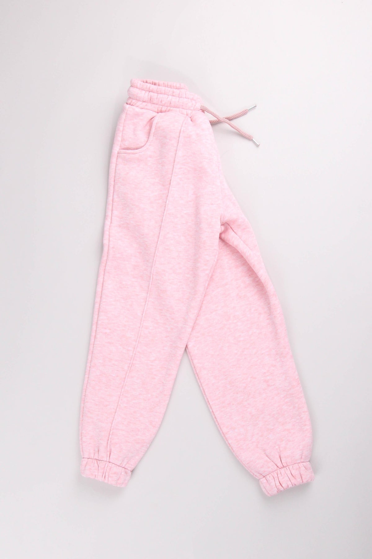 Lastikli İçi Polarlı Cepli Rahat Unisex Çocuk Eşofman Altı
