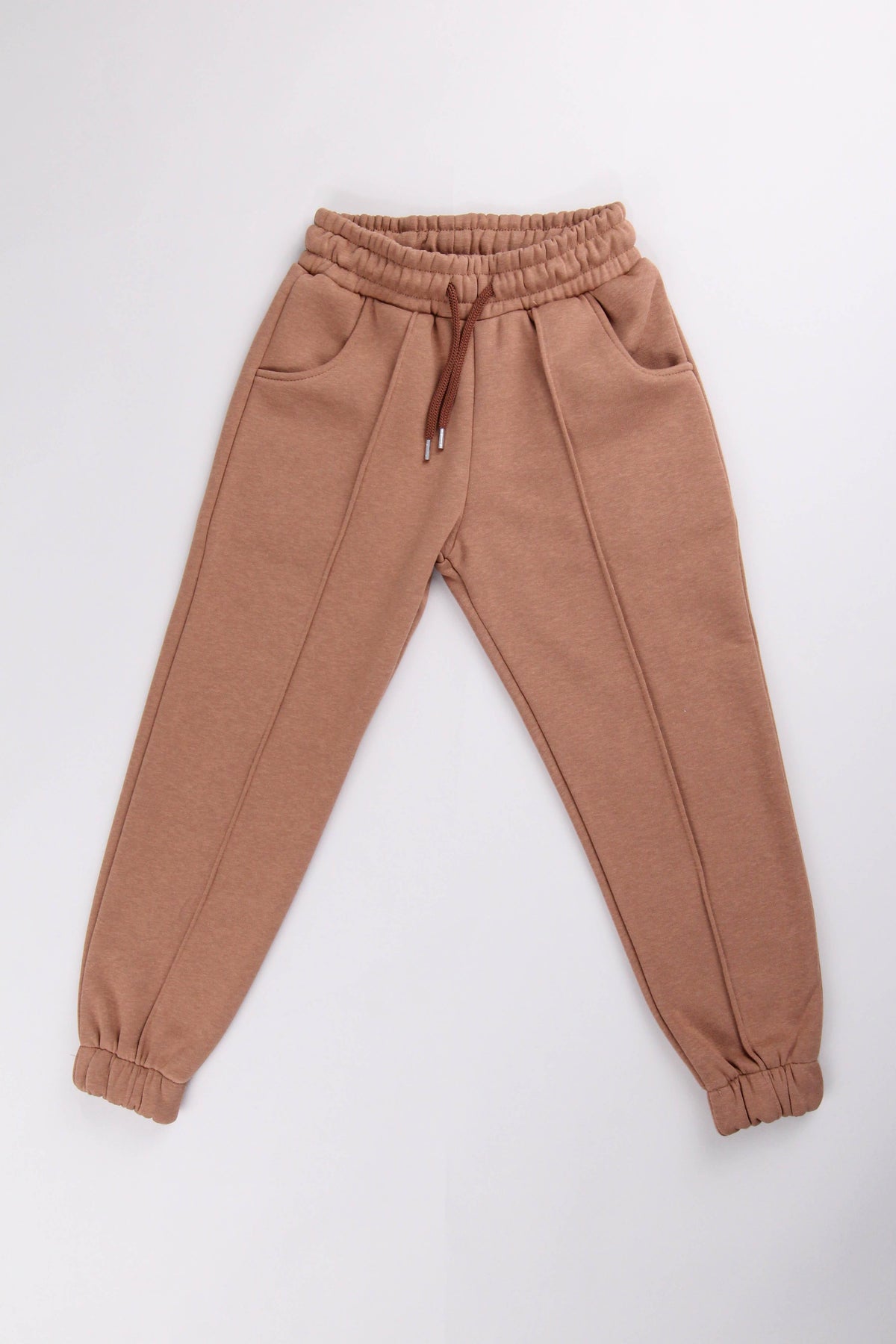 Lastikli İçi Polarlı Cepli Rahat Unisex Çocuk Eşofman Altı
