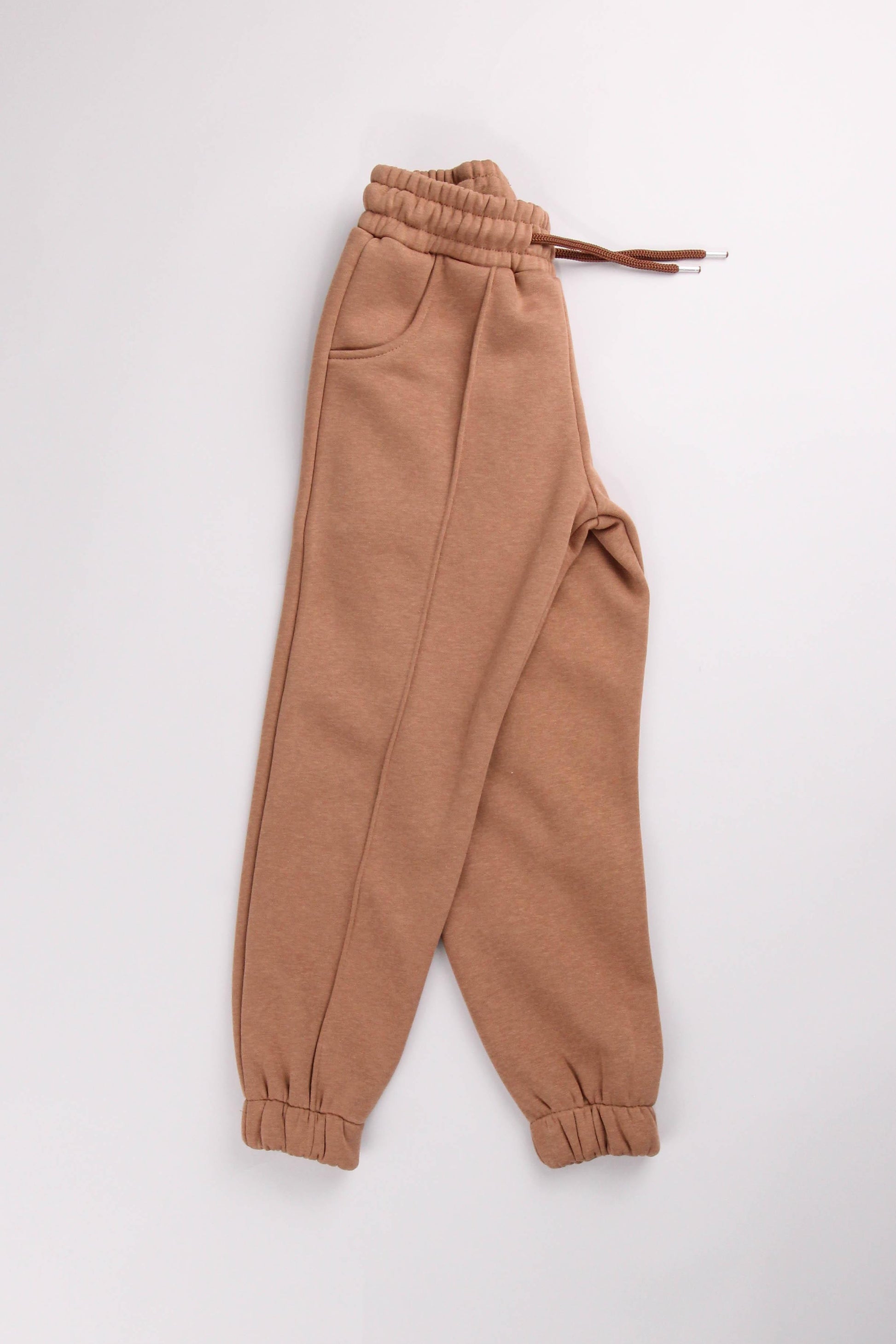 Lastikli İçi Polarlı Cepli Rahat Unisex Çocuk Eşofman Altı
