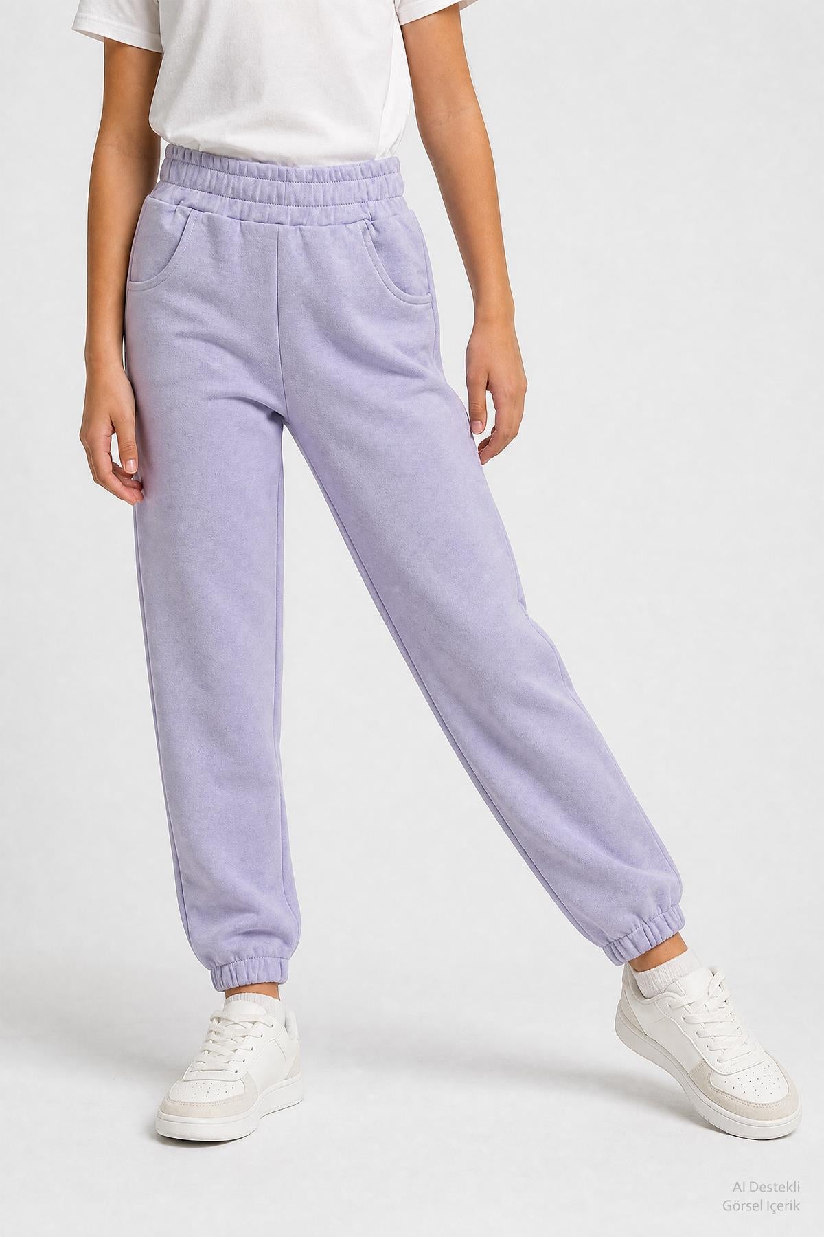 Lastikli Rahat Kesim Cepli Erkek ve Kız Çocuk Unisex Eşofman Altı