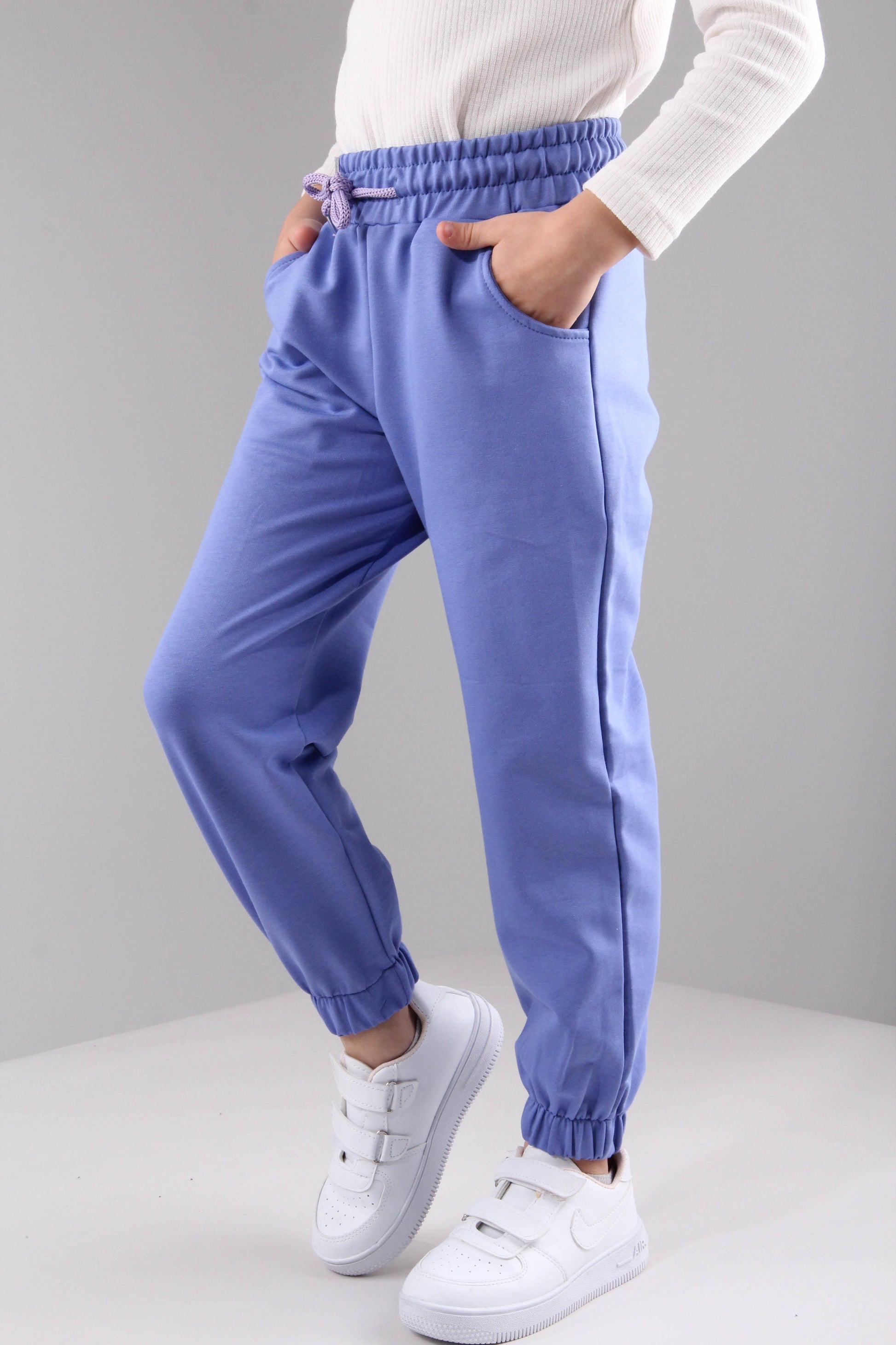 Lastikli Rahat Kesim Cepli Erkek ve Kız Çocuk Unisex Eşofman Altı