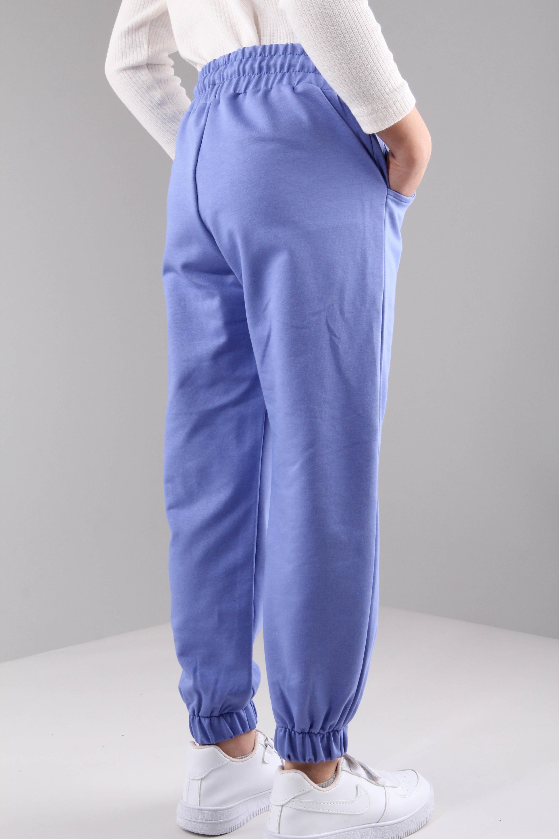 Lastikli Rahat Kesim Cepli Erkek ve Kız Çocuk Unisex Eşofman Altı