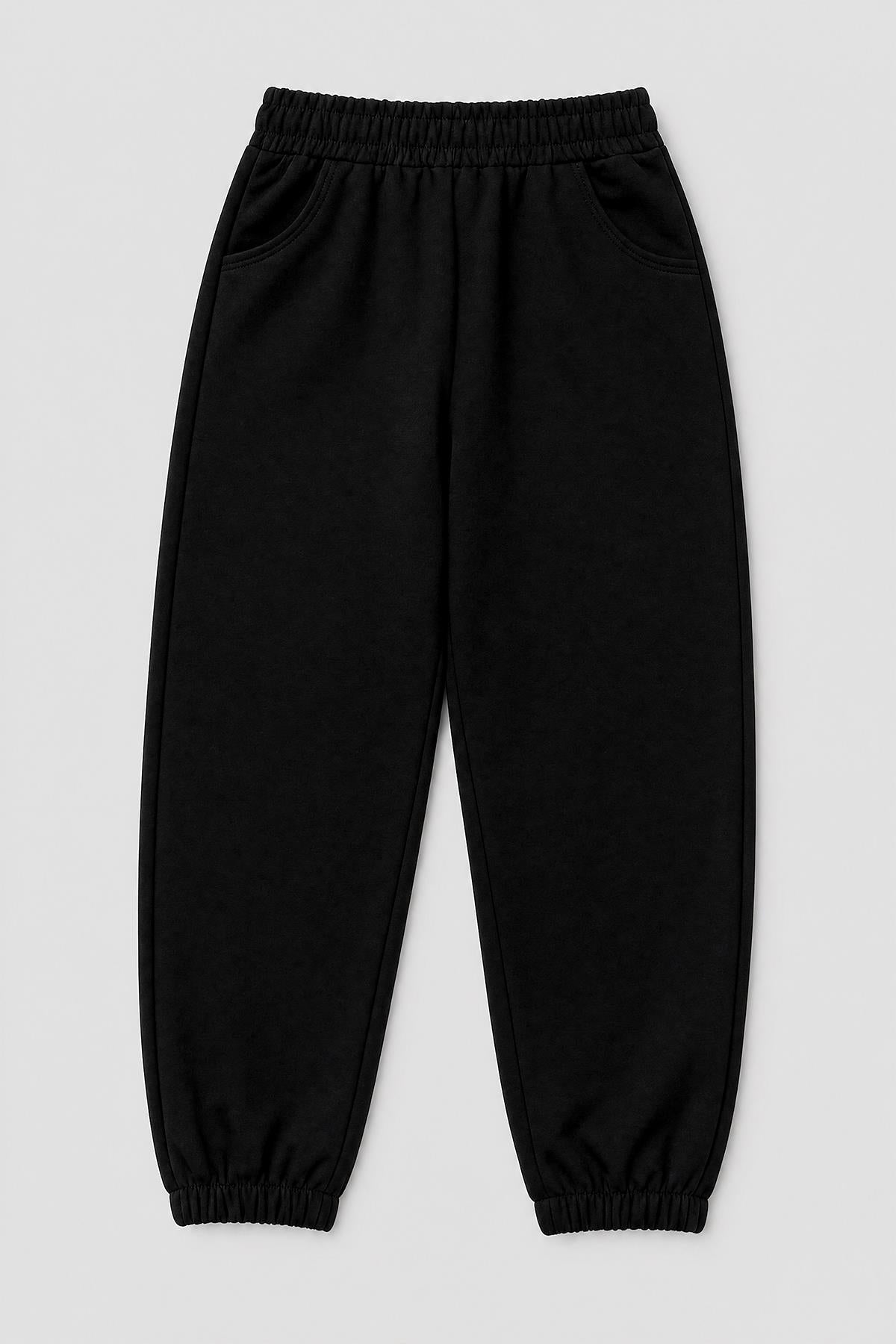 Lastikli Rahat Kesim Cepli Erkek ve Kız Çocuk Unisex Eşofman Altı