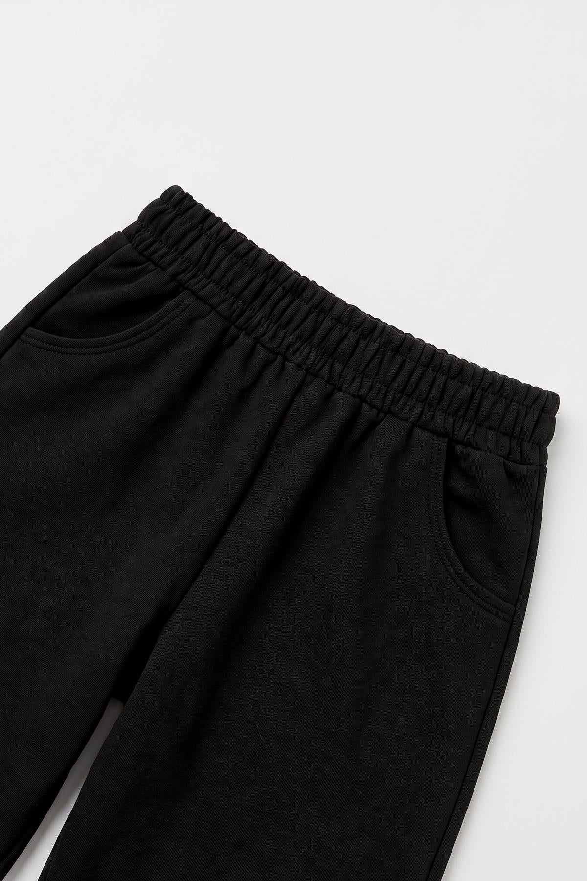 Lastikli Rahat Kesim Cepli Erkek ve Kız Çocuk Unisex Eşofman Altı