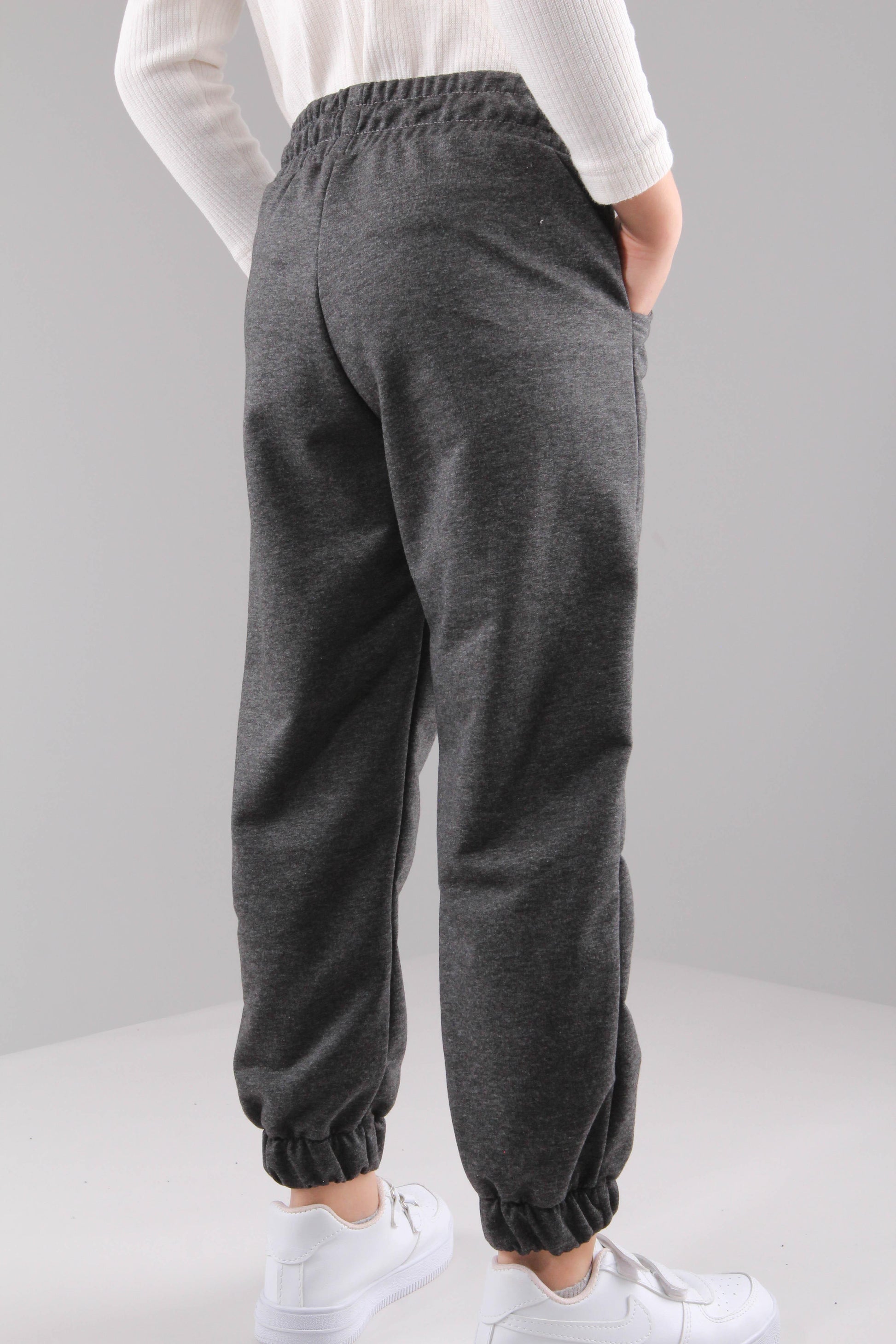 Lastikli Rahat Kesim Cepli Erkek ve Kız Çocuk Unisex Eşofman Altı