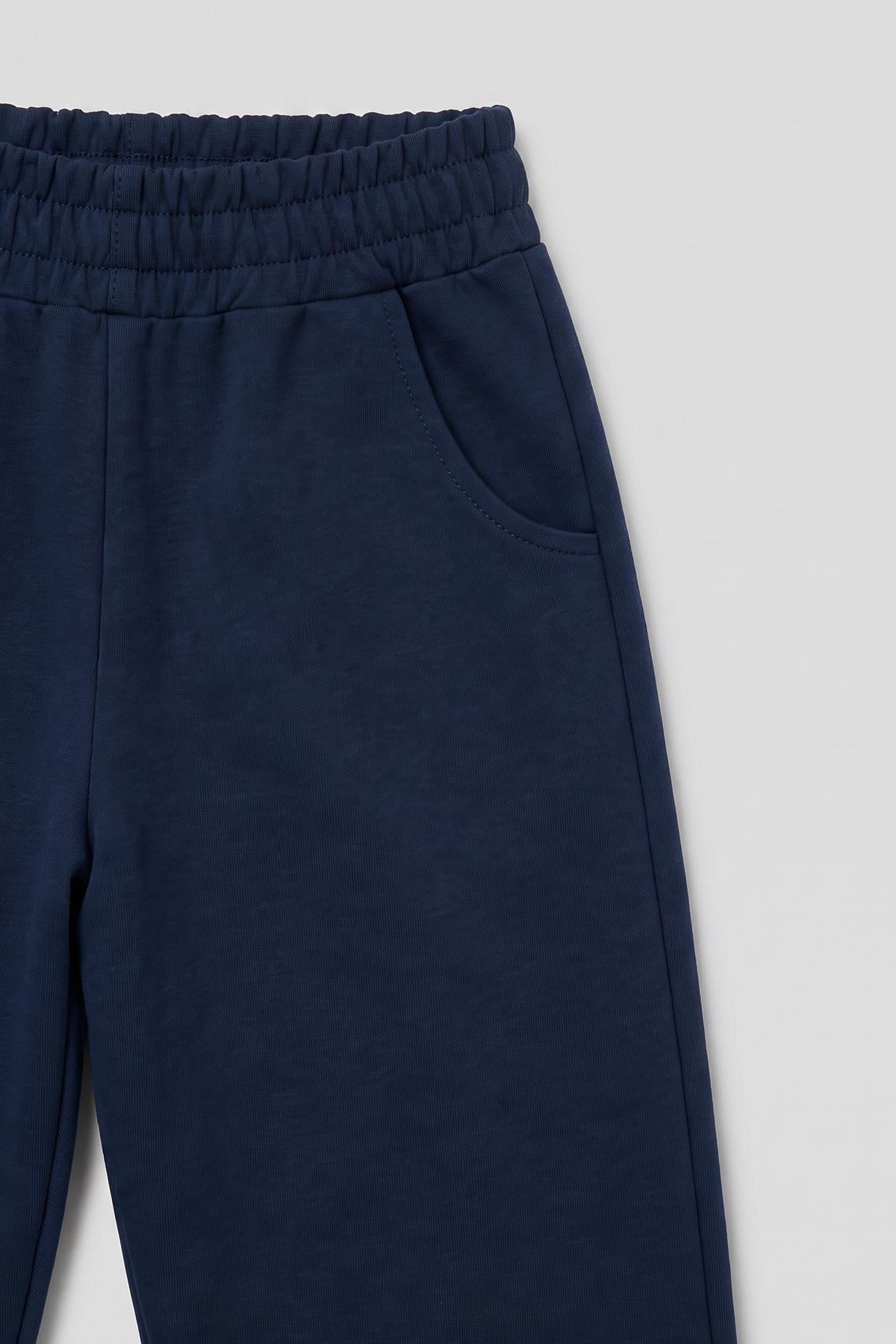 Lastikli Rahat Kesim Cepli Erkek ve Kız Çocuk Unisex Eşofman Altı