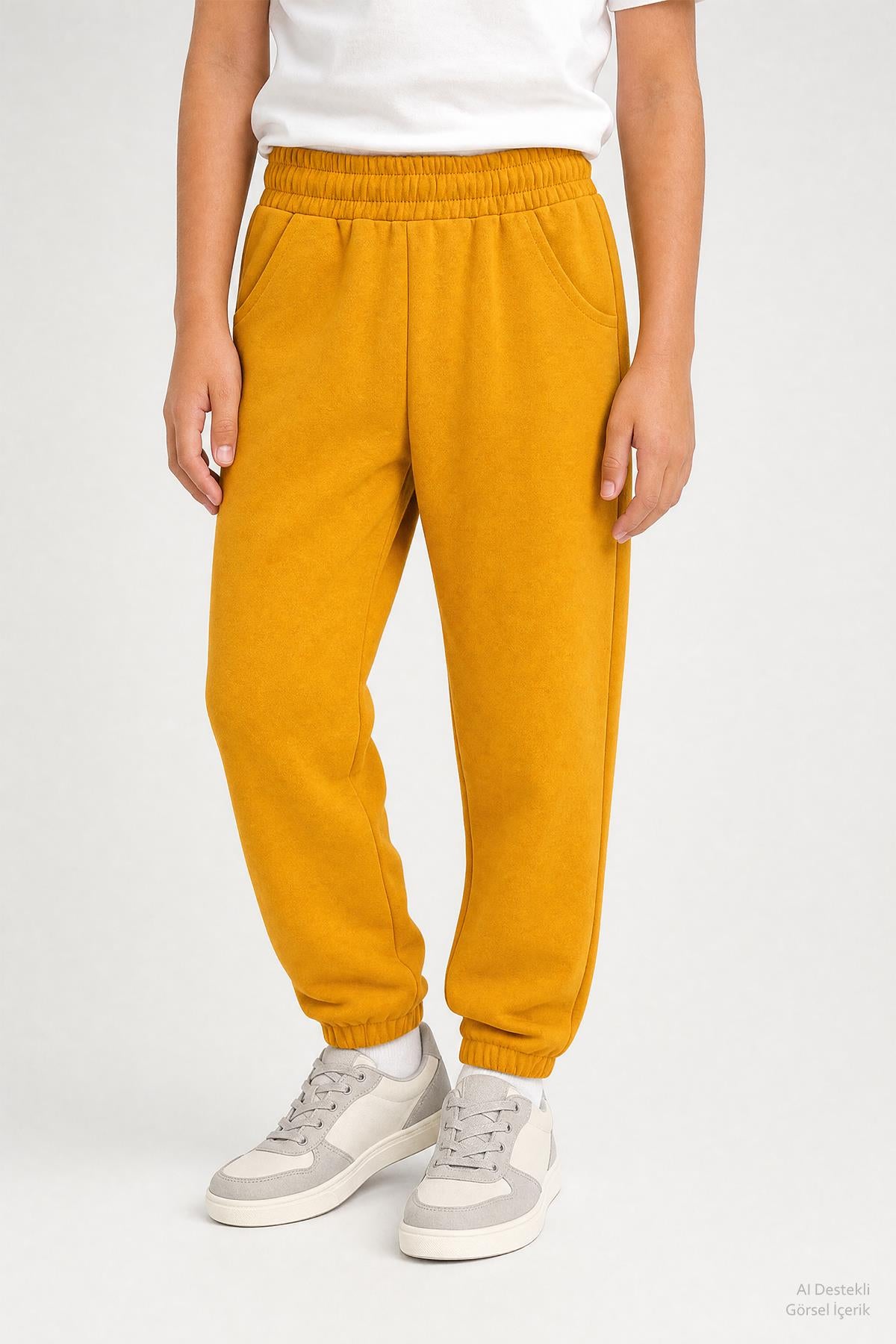Lastikli Rahat Kesim Cepli Erkek ve Kız Çocuk Unisex Eşofman Altı