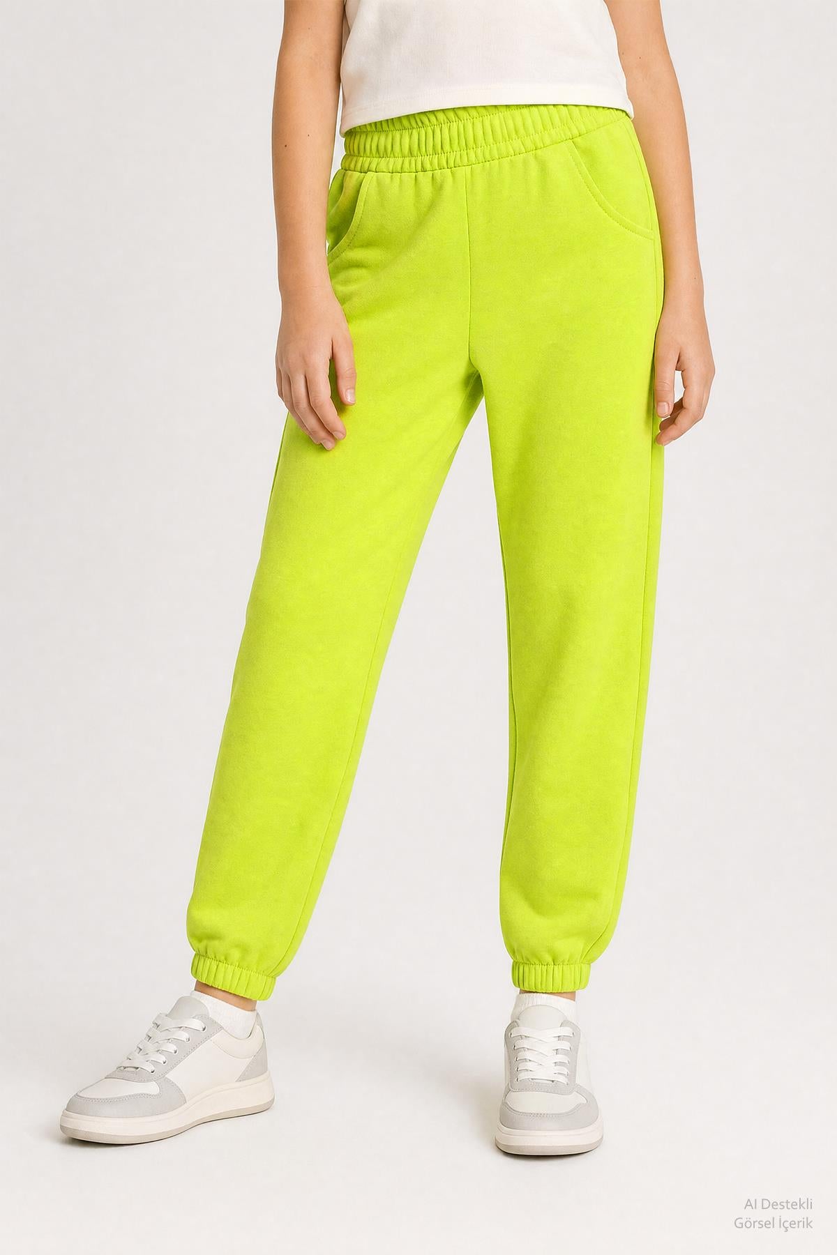 Lastikli Rahat Kesim Cepli Erkek ve Kız Çocuk Unisex Eşofman Altı