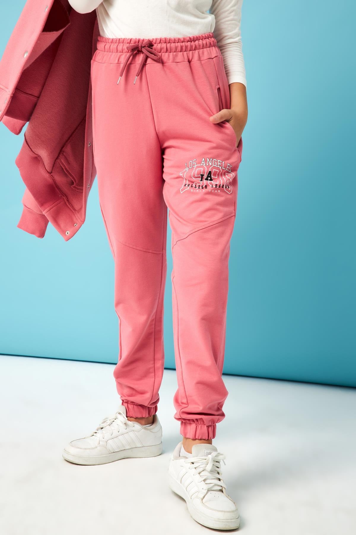 Los Angeles 1998 Baskı Detaylı Kız Çocuk Eşofman Altı