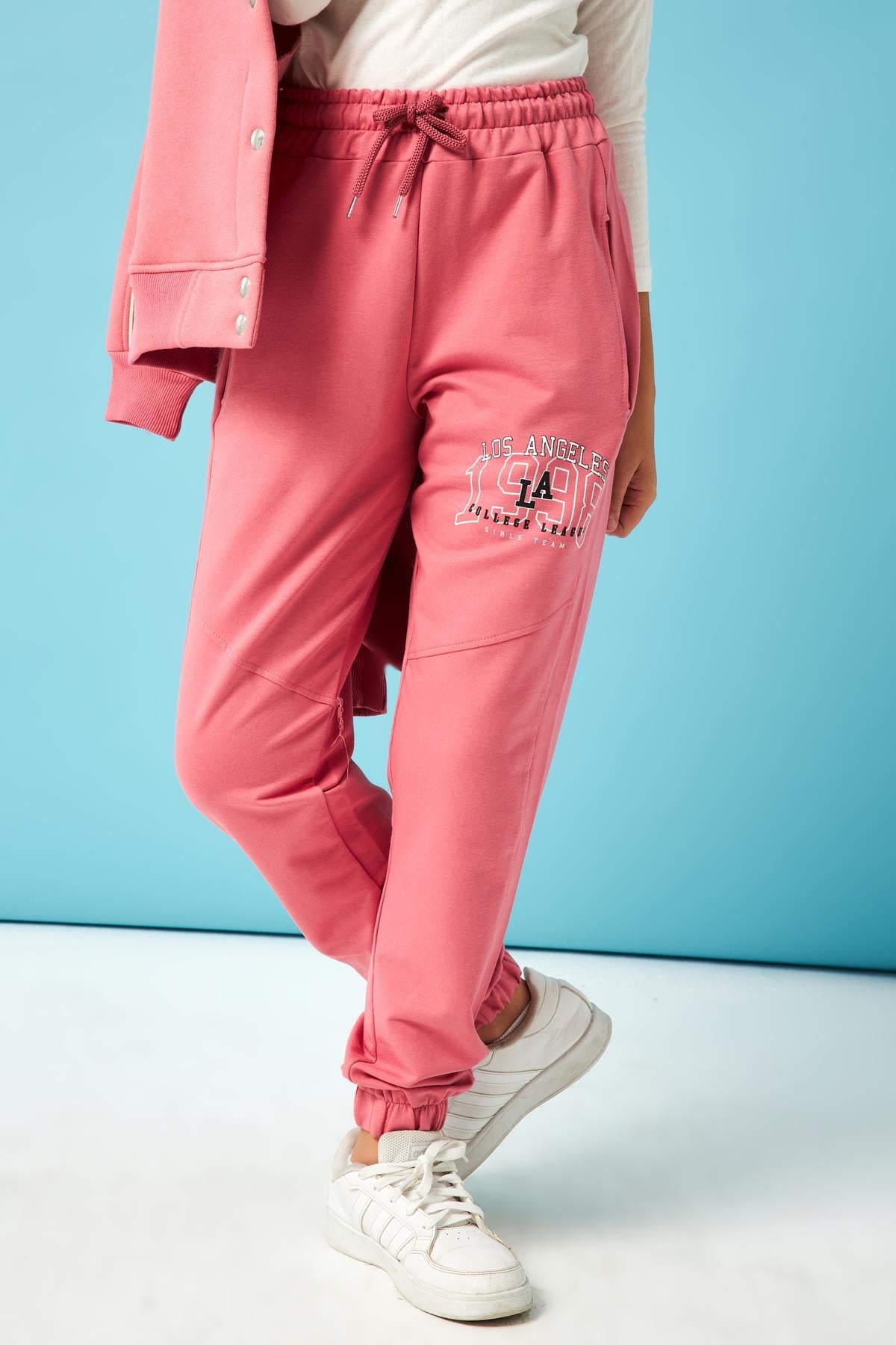 Los Angeles 1998 Baskı Detaylı Kız Çocuk Eşofman Altı