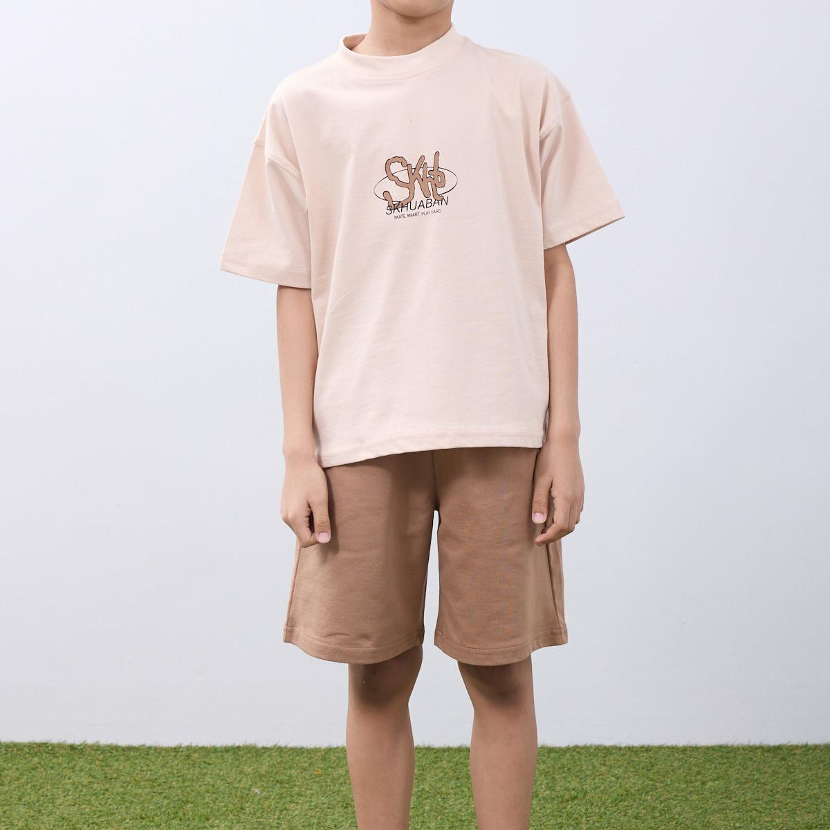 Oversize Erkek Çocuk Şort & Tişört Takım