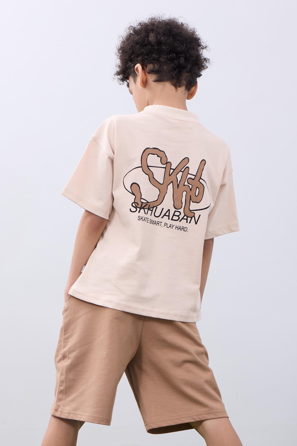 Oversize Erkek Çocuk Şort & Tişört Takım