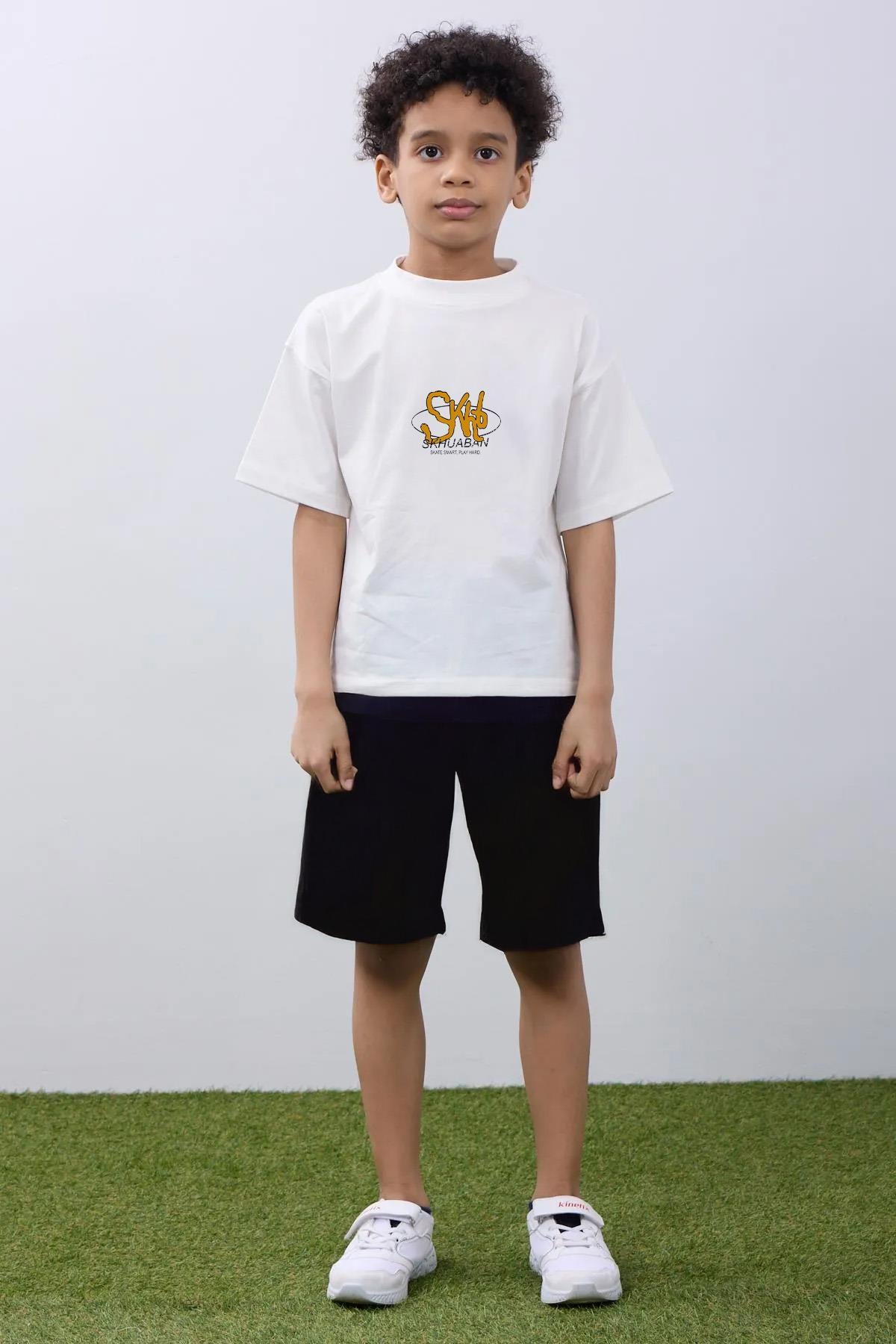 Oversize Erkek Çocuk Şort & Tişört Takım