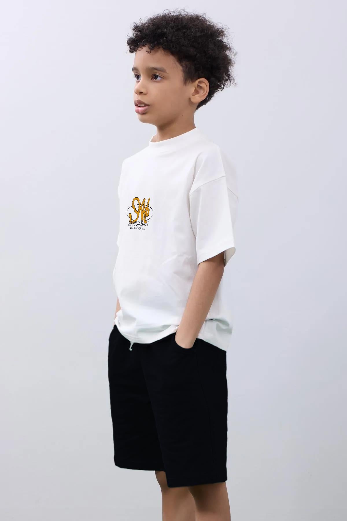 Oversize Erkek Çocuk Şort & Tişört Takım
