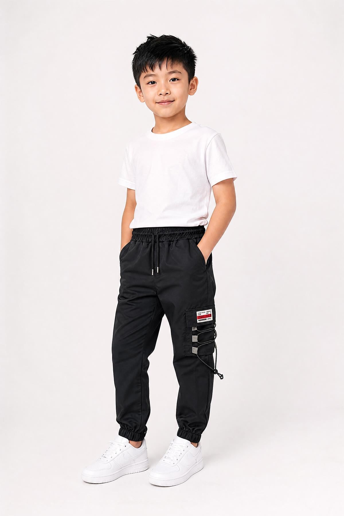 Erkek Çocuk Kargo Cepli Outdoor Jogger Pantolon
