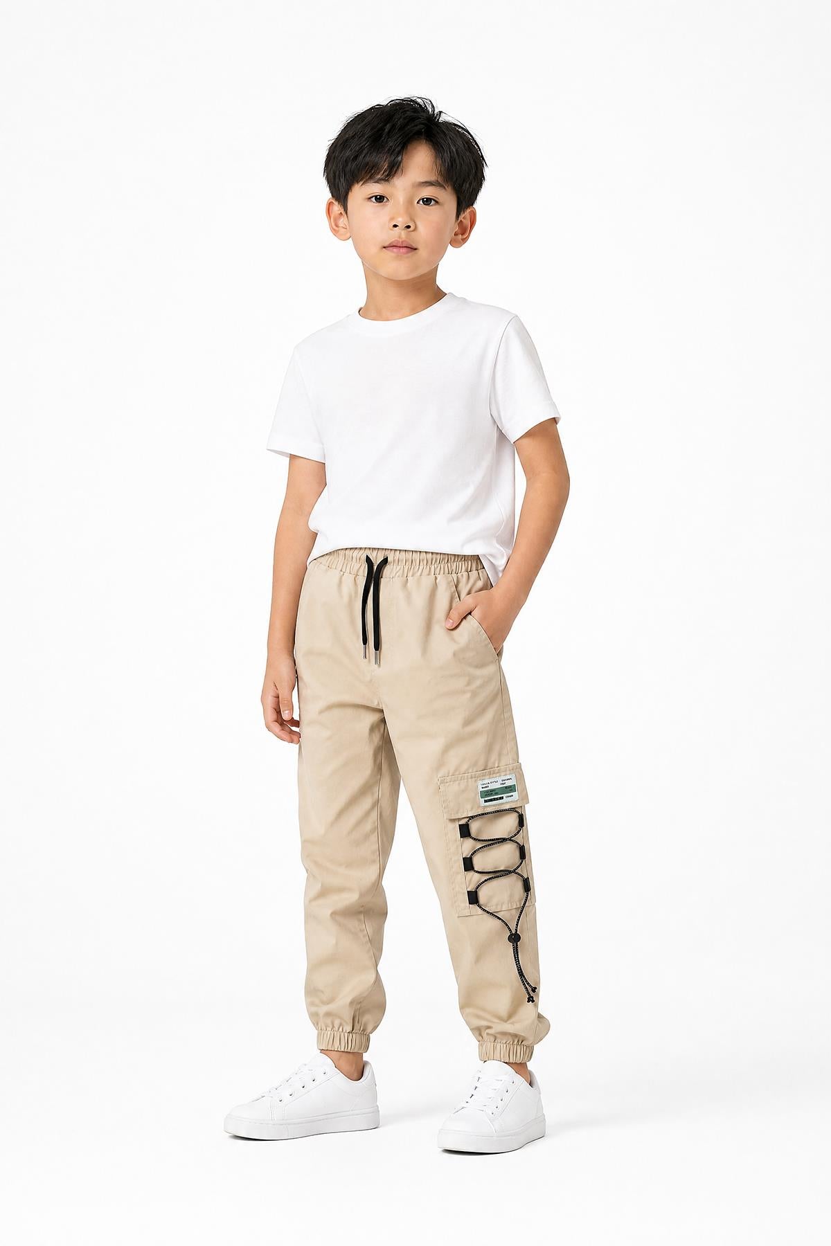 Erkek Çocuk Kargo Cepli Outdoor Jogger Pantolon