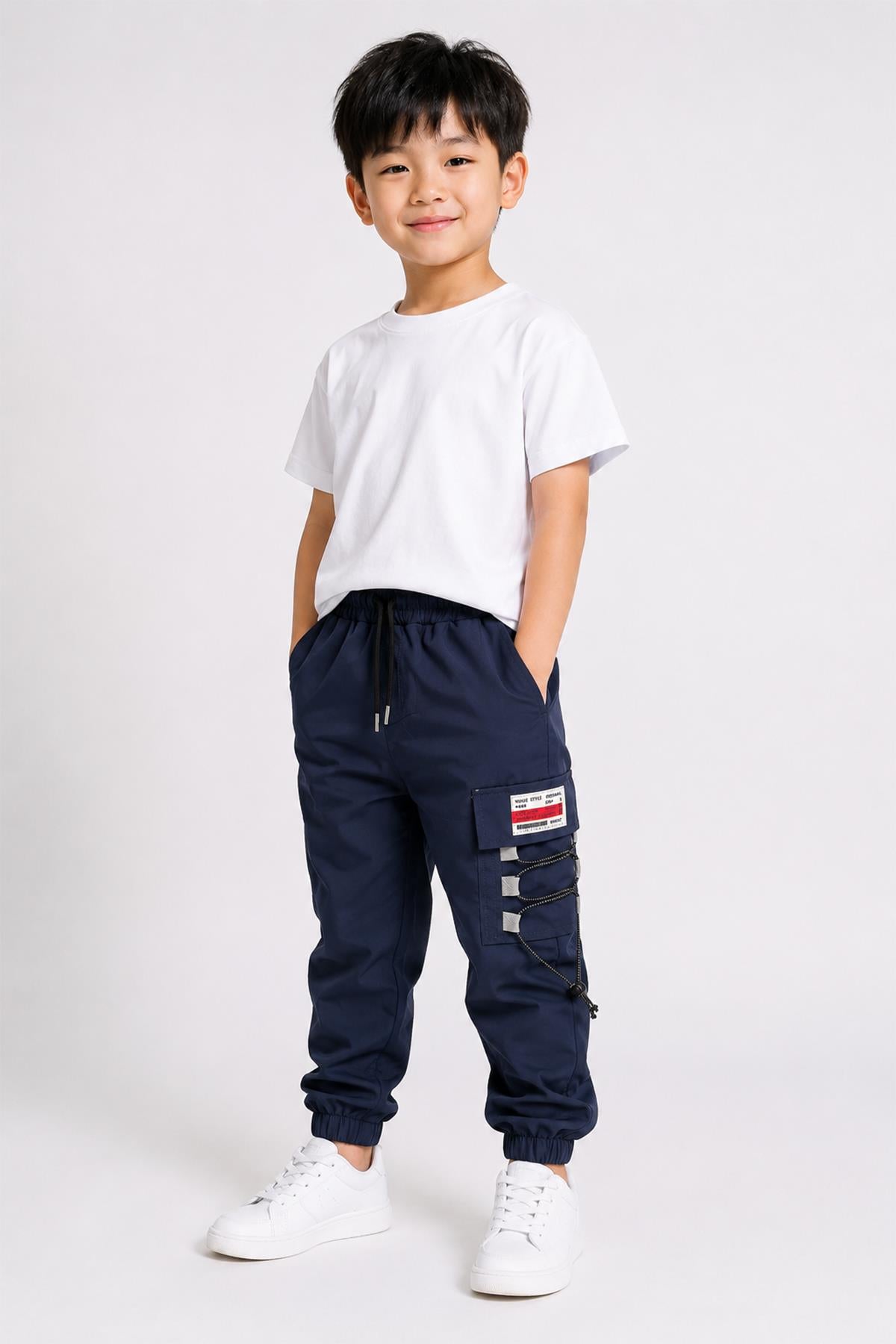 Erkek Çocuk Kargo Cepli Outdoor Jogger Pantolon