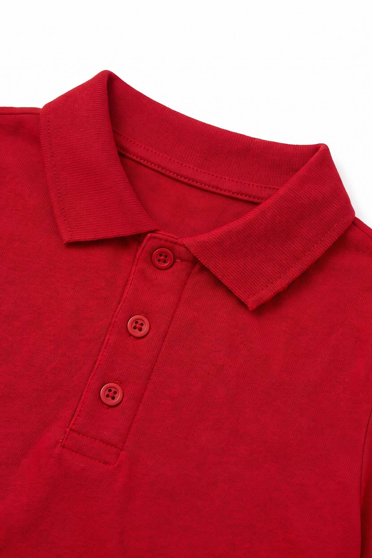 Unisex Çocuk 2’li Polo Yaka Kısa Kollu Okul Tişörtü