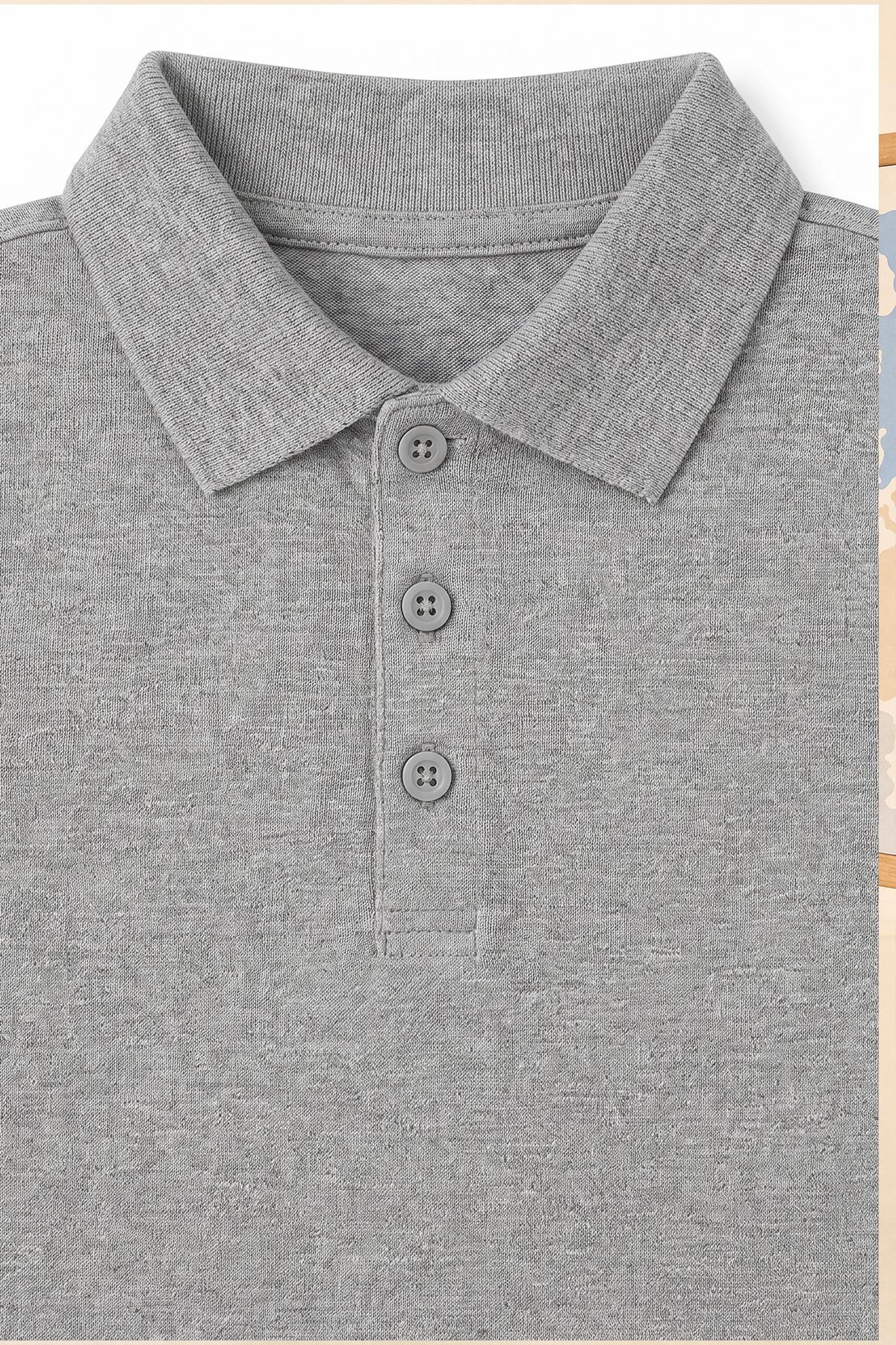 Unisex Çocuk 2’li Polo Yaka Kısa Kollu Okul Tişörtü