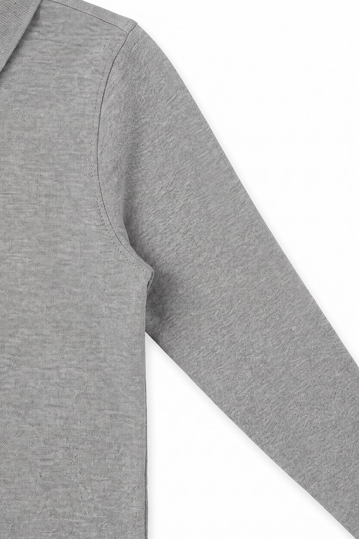 Unisex Çocuk 2'li Uzun Kollu Polo Yaka Okul Tişörtü