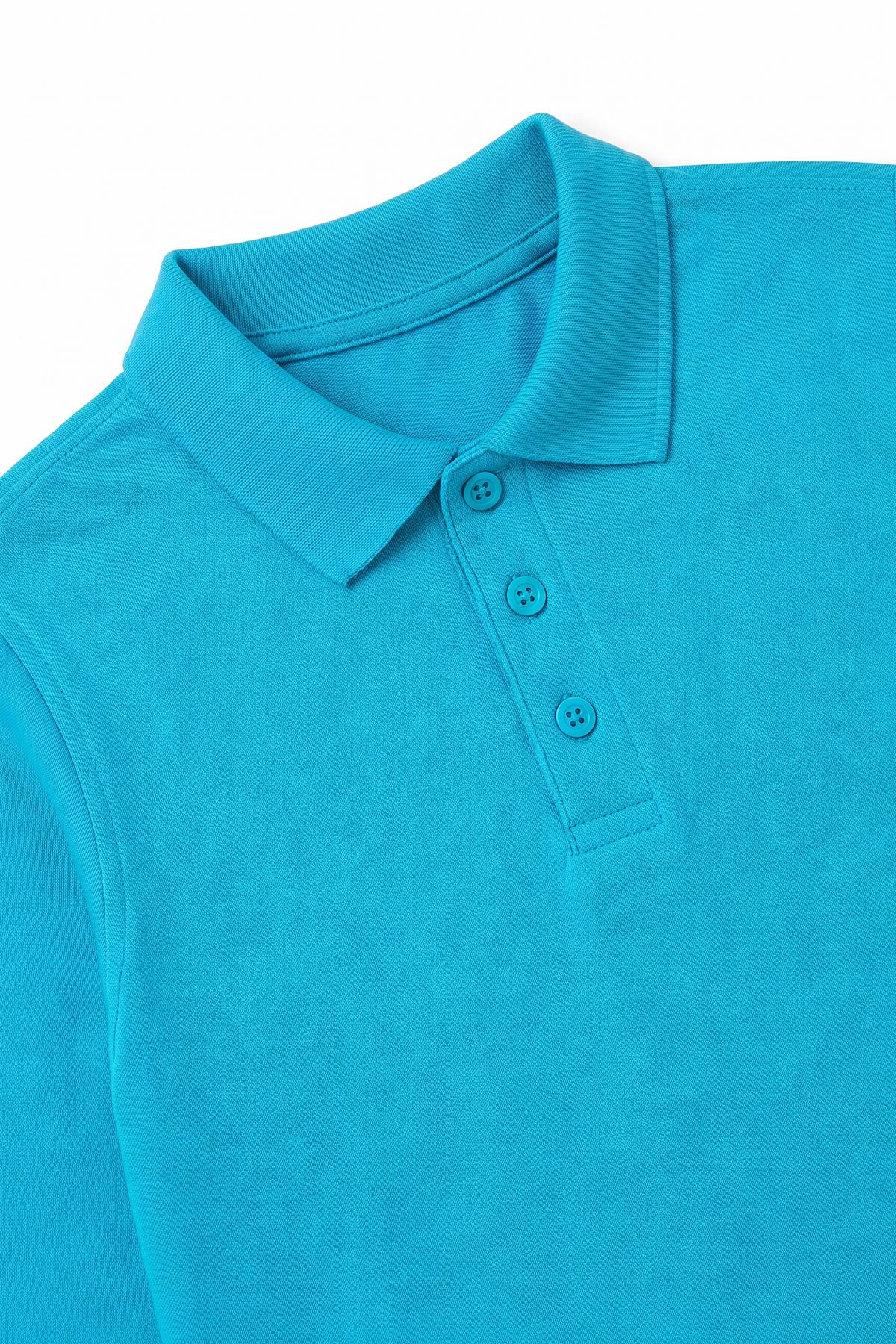 Unisex Çocuk 2'li Uzun Kollu Polo Yaka Okul Tişörtü