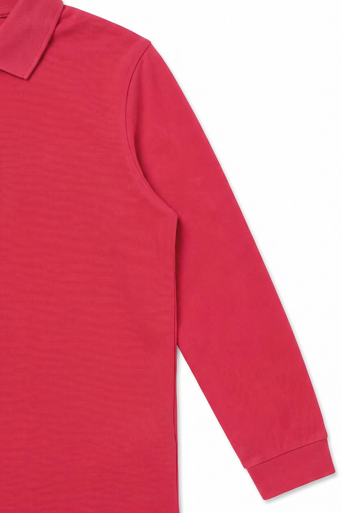 Unisex Çocuk 2'li Uzun Kollu Polo Yaka Okul Tişörtü