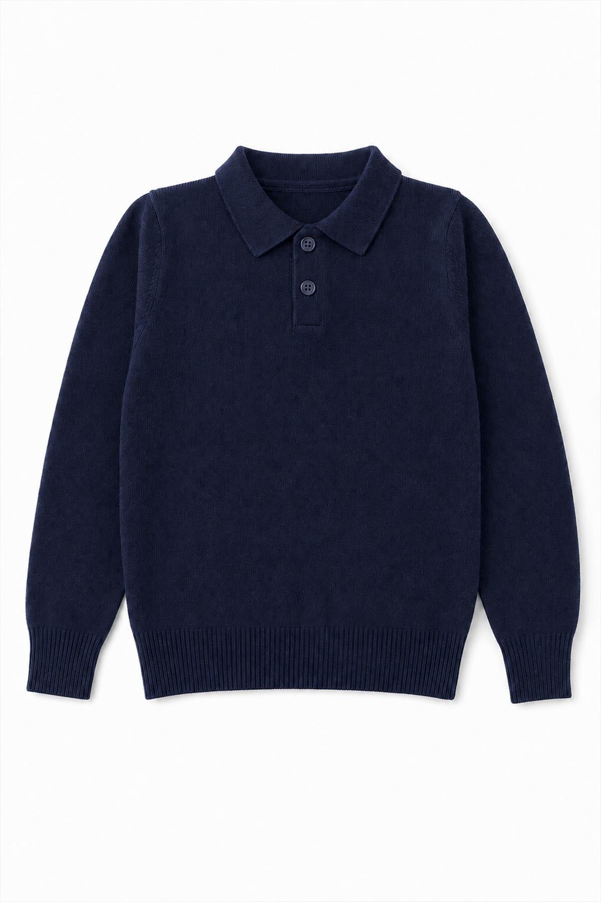 Unisex Polo Yaka Triko Kazak