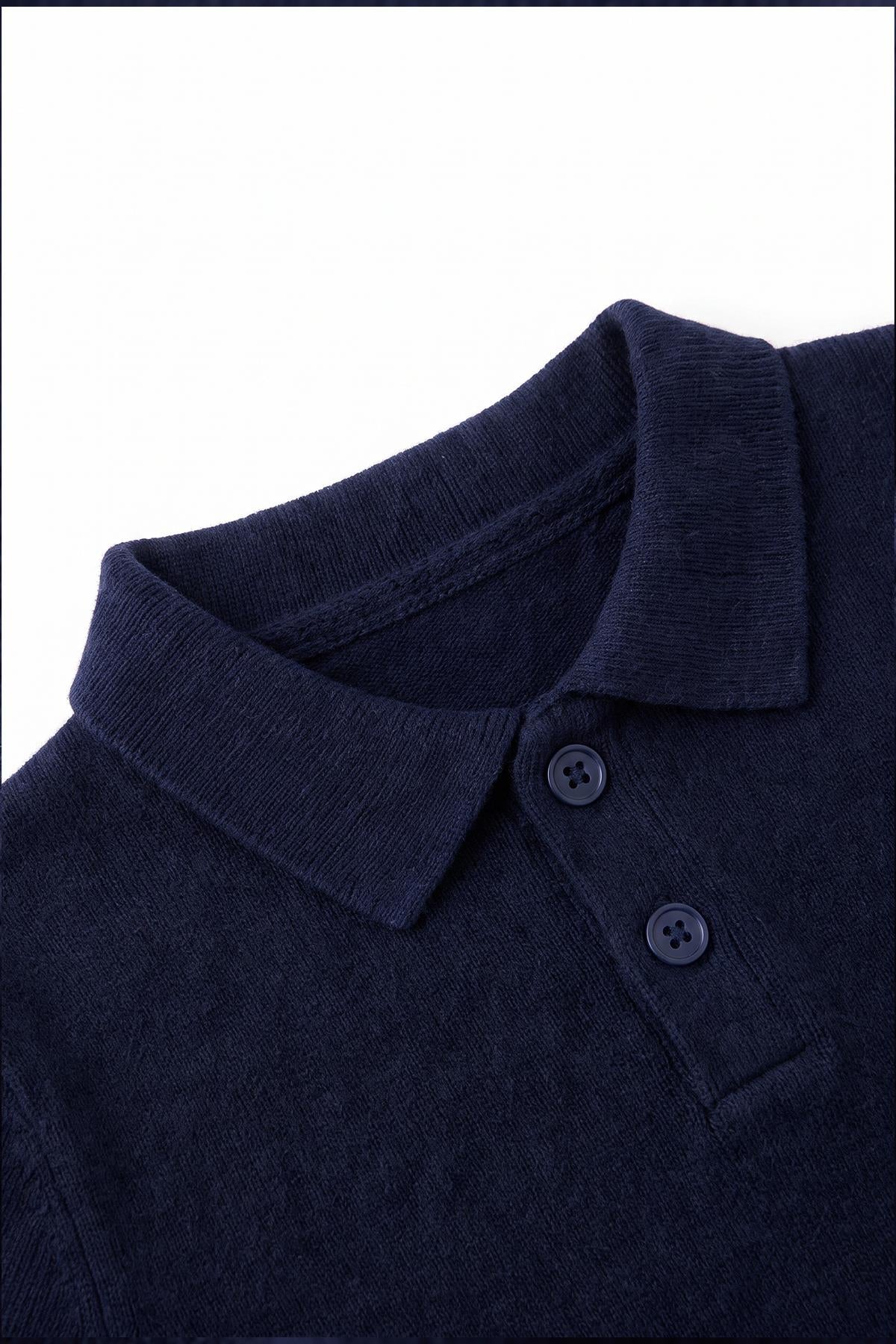 Unisex Polo Yaka Triko Kazak