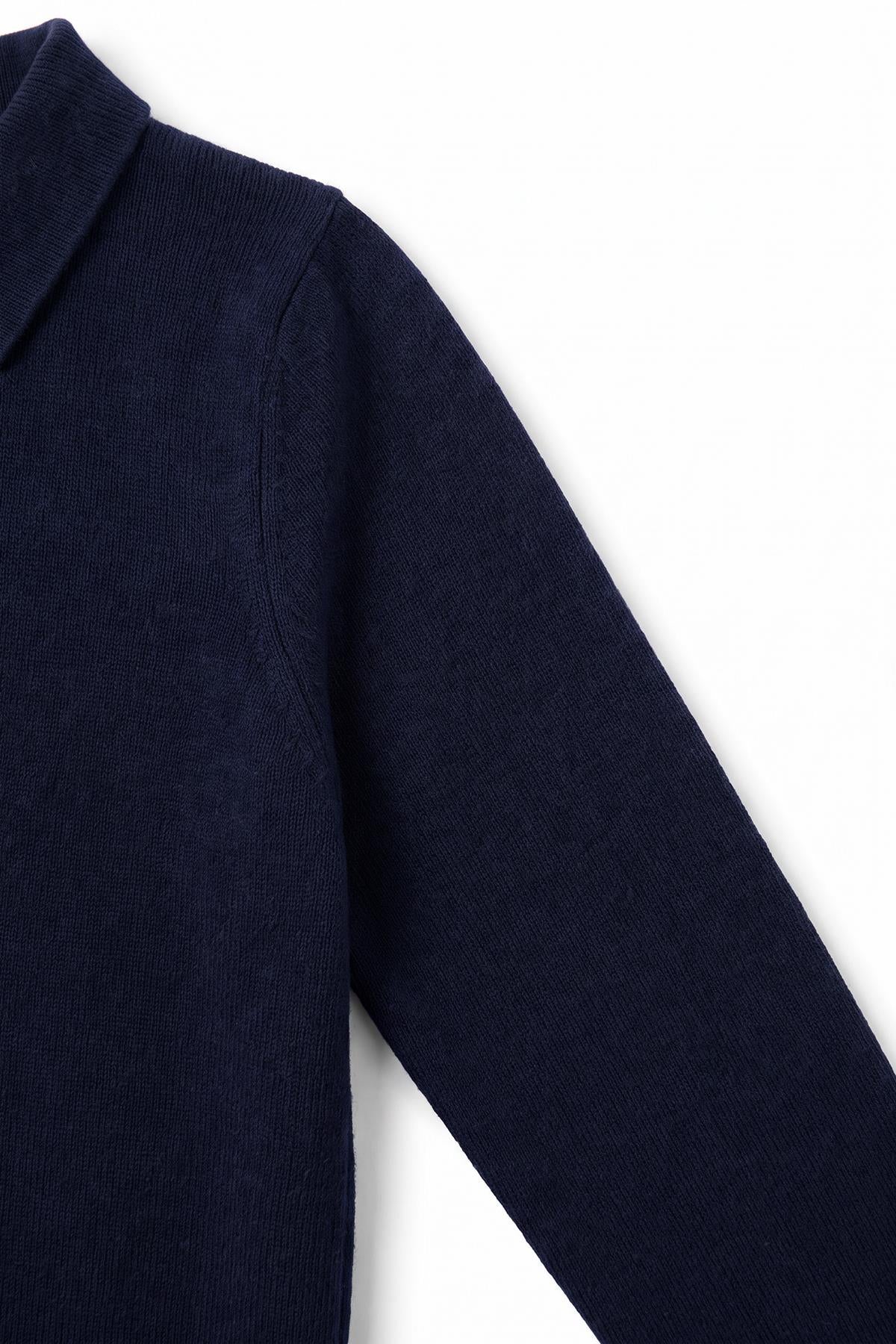 Unisex Polo Yaka Triko Kazak