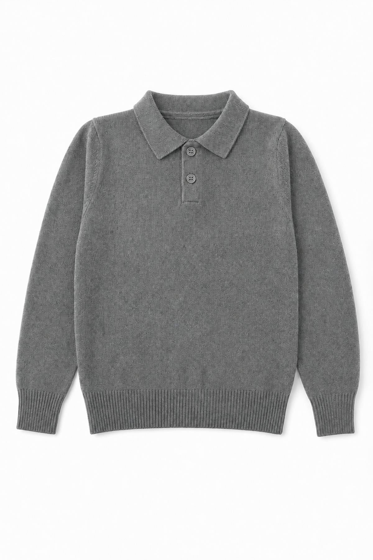 Unisex Polo Yaka Triko Kazak
