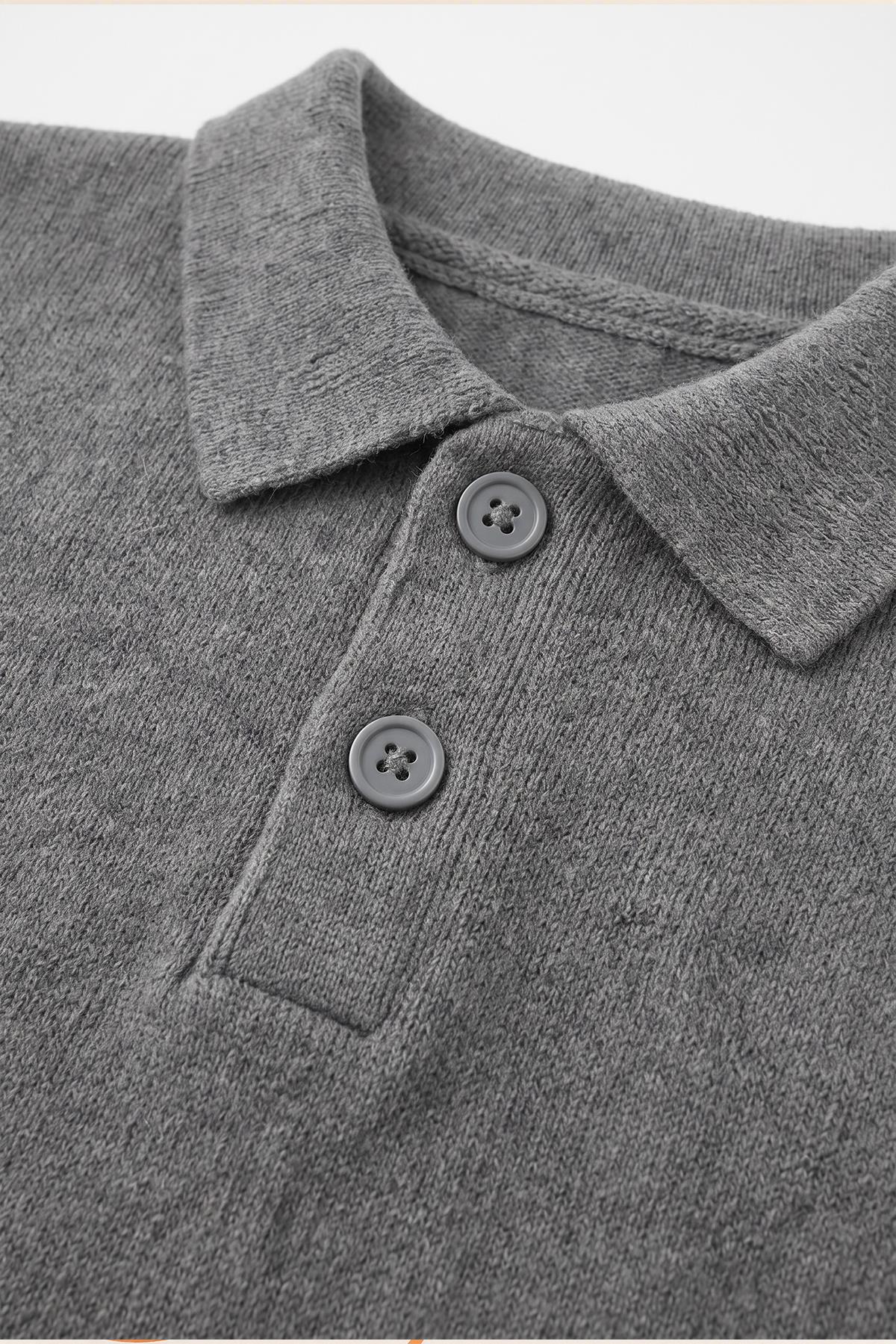 Unisex Polo Yaka Triko Kazak