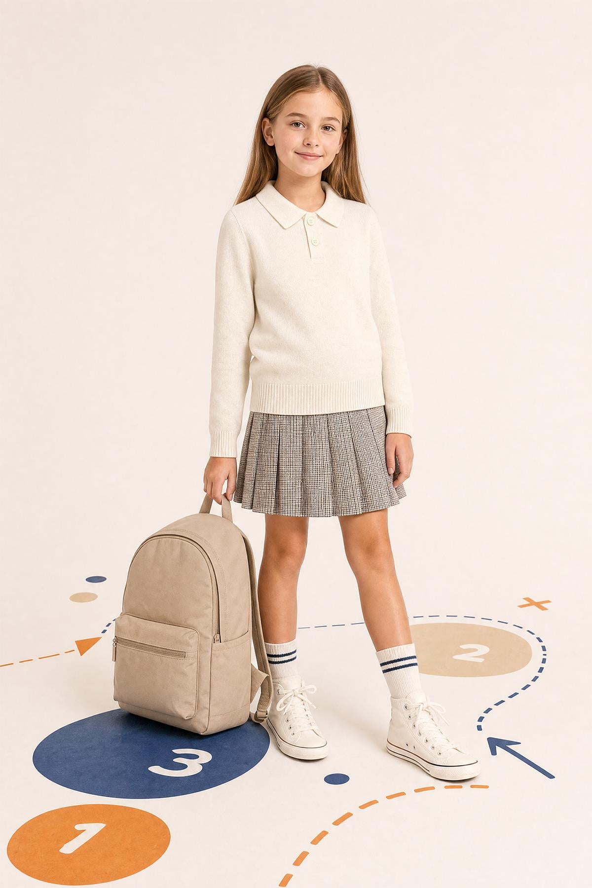 Unisex Polo Yaka Triko Kazak