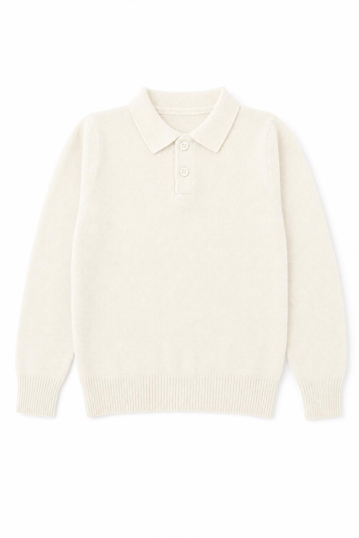 Unisex Polo Yaka Triko Kazak