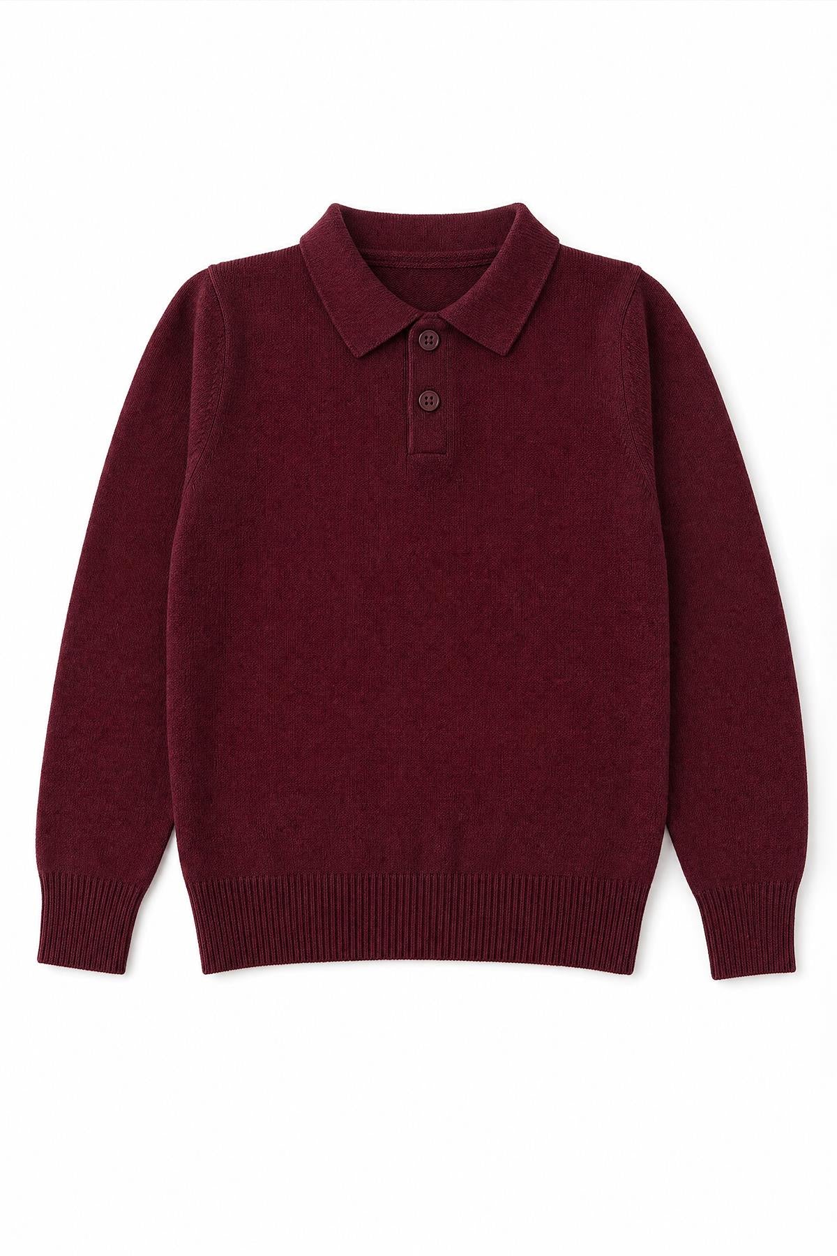 Unisex Polo Yaka Triko Kazak