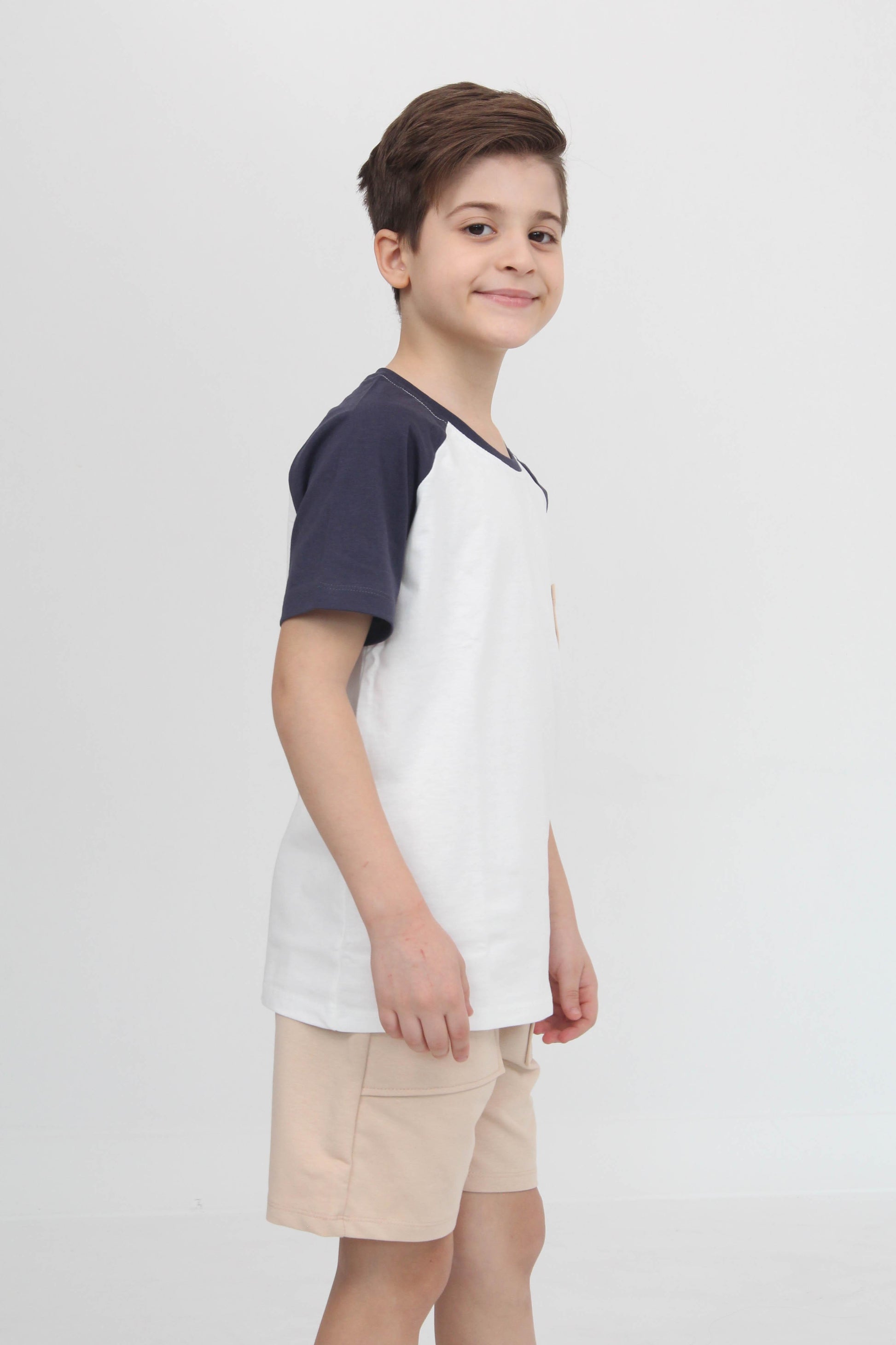 Reglan Cepli Tshirt ve Şort Erkek Çocuk Takım
