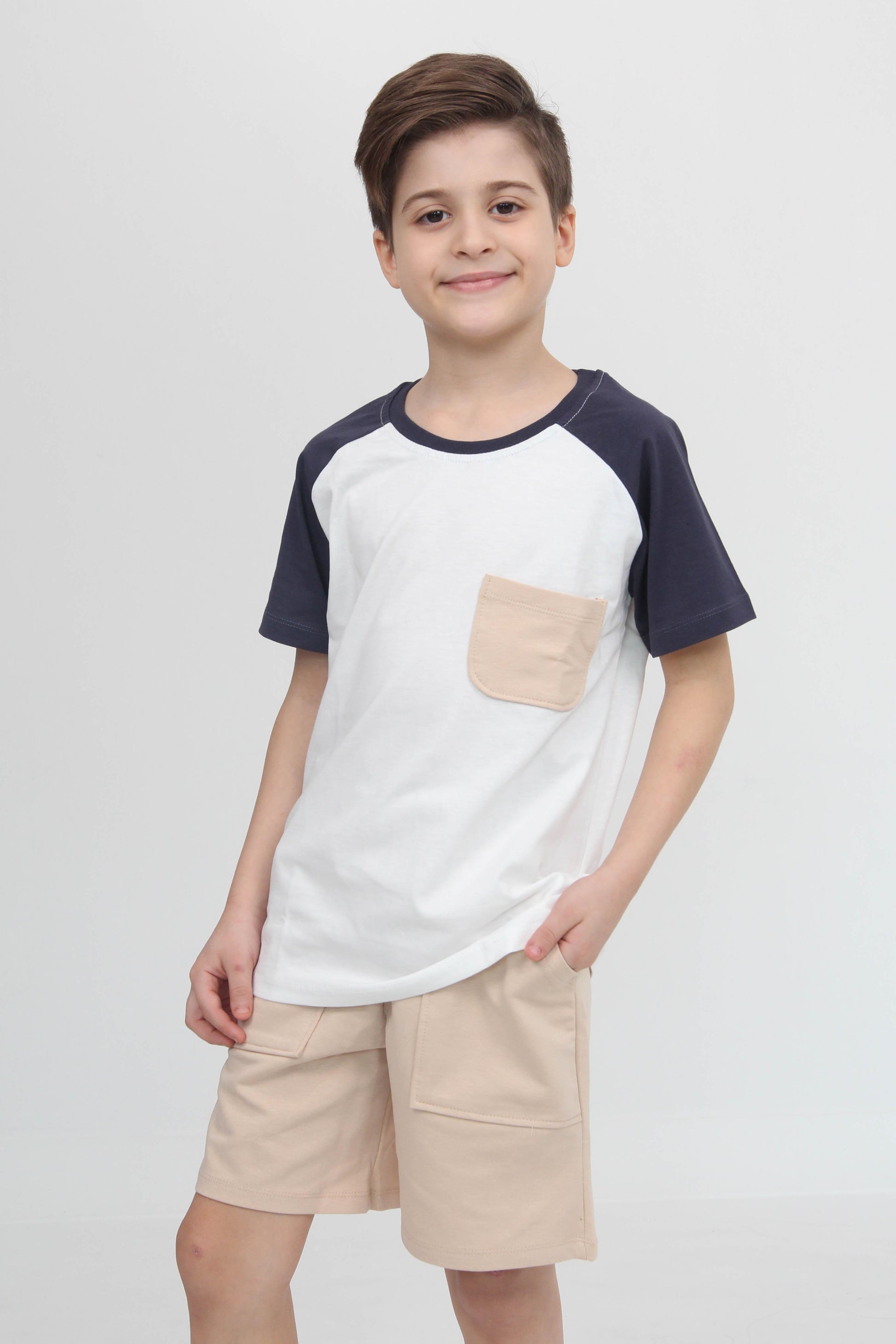 Reglan Cepli Tshirt ve Şort Erkek Çocuk Takım