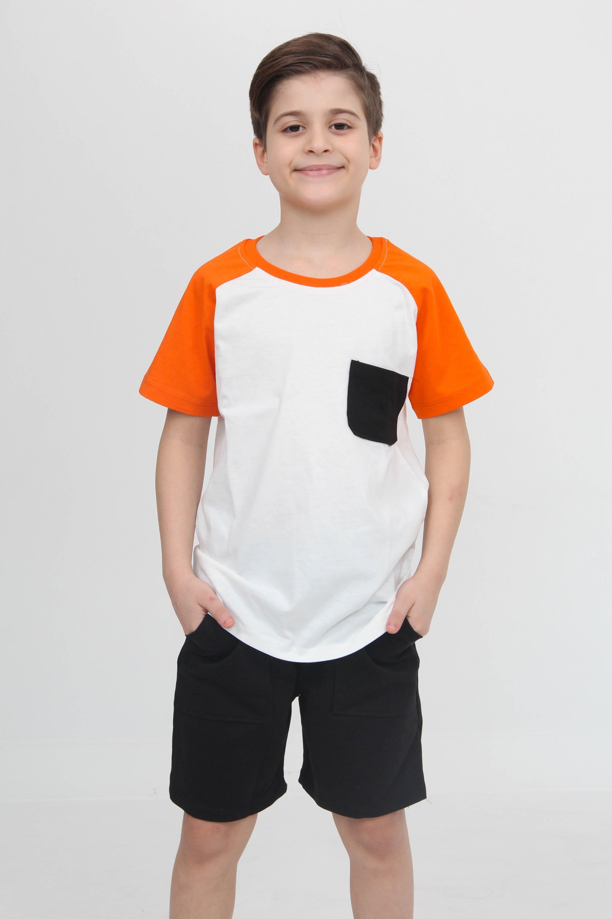Reglan Cepli Tshirt ve Şort Erkek Çocuk Takım