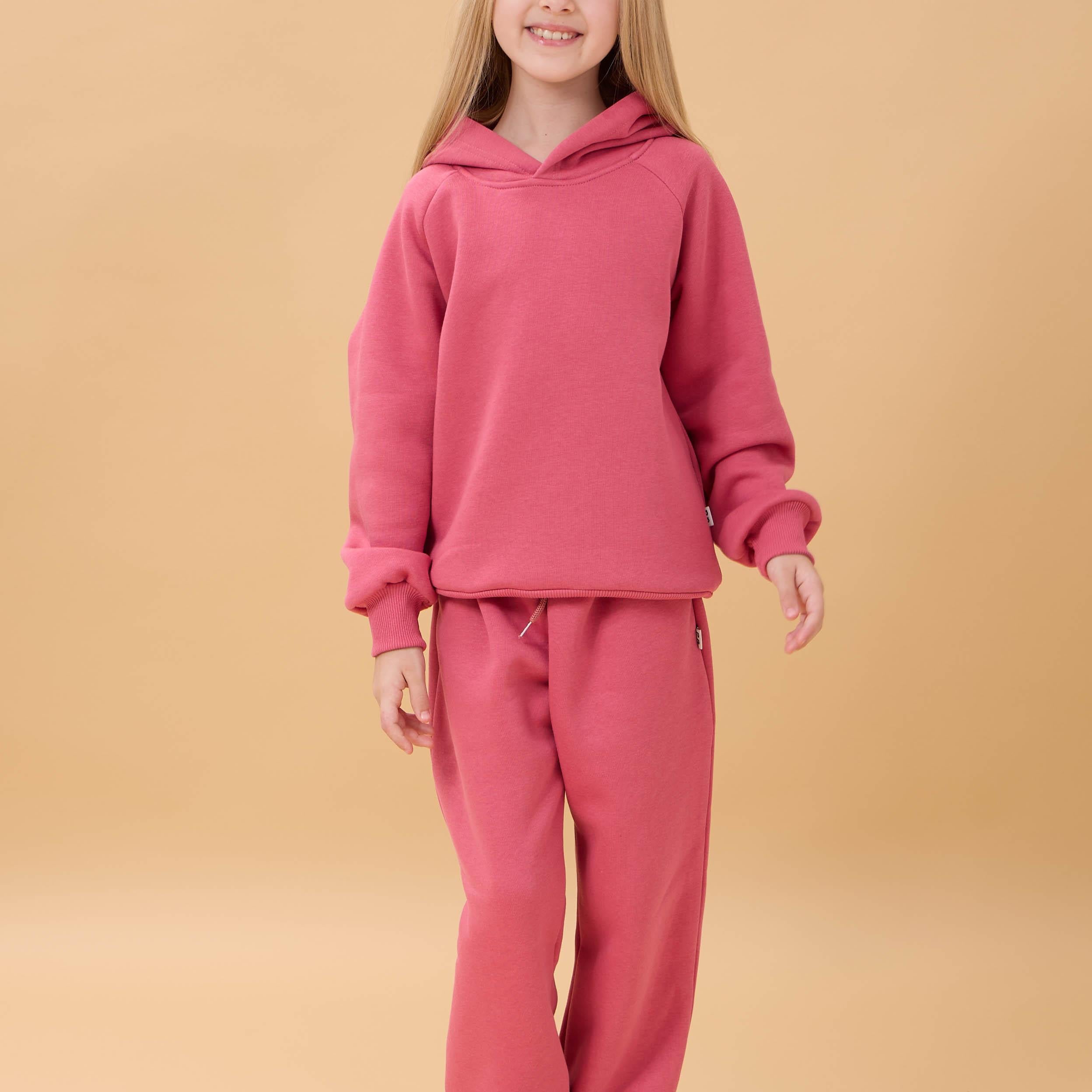 Reglan Kol Kapüşonlu İçi Polarlı Unisex Çocuk Takım