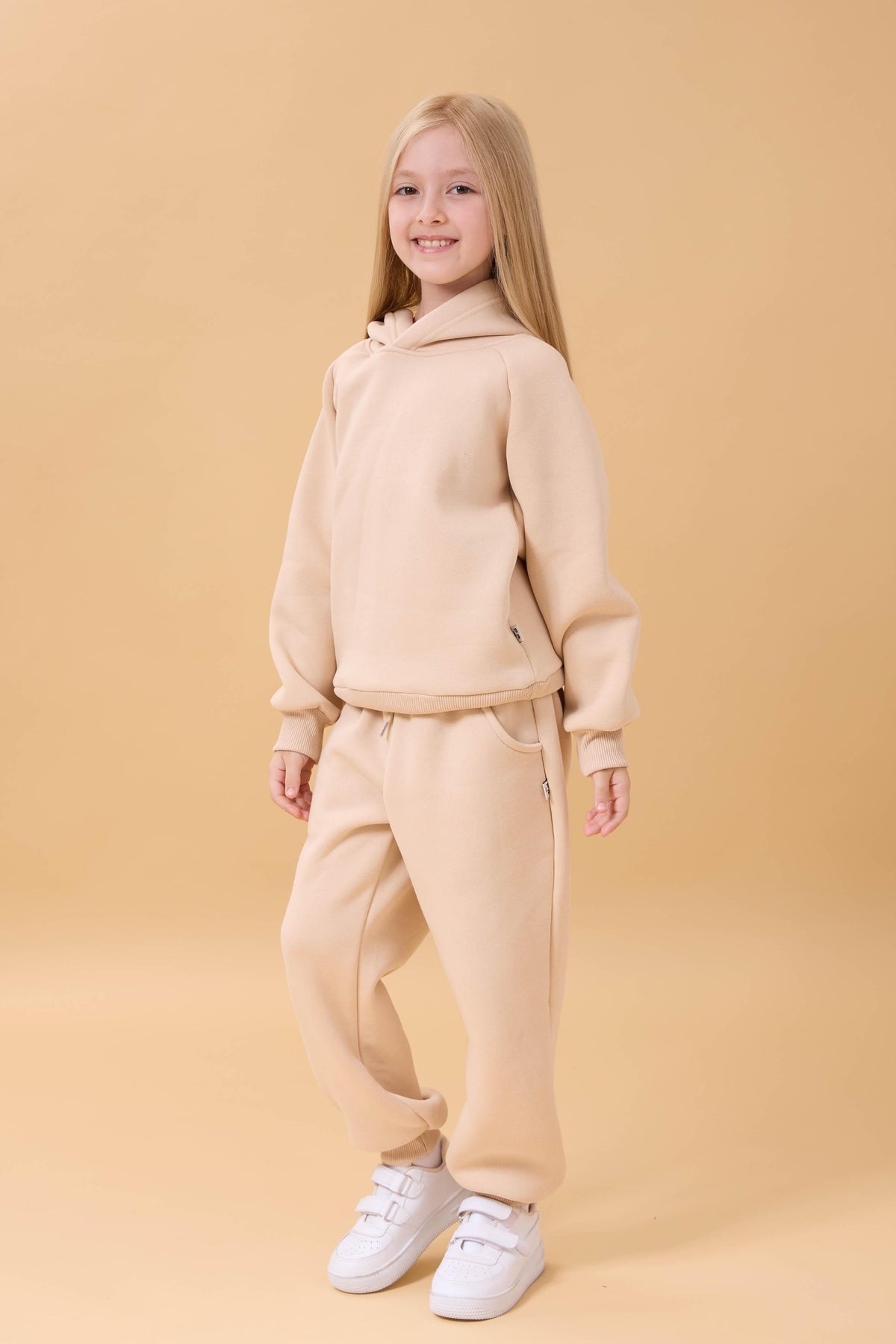 Reglan Kol Kapüşonlu İçi Polarlı Unisex Çocuk Takım