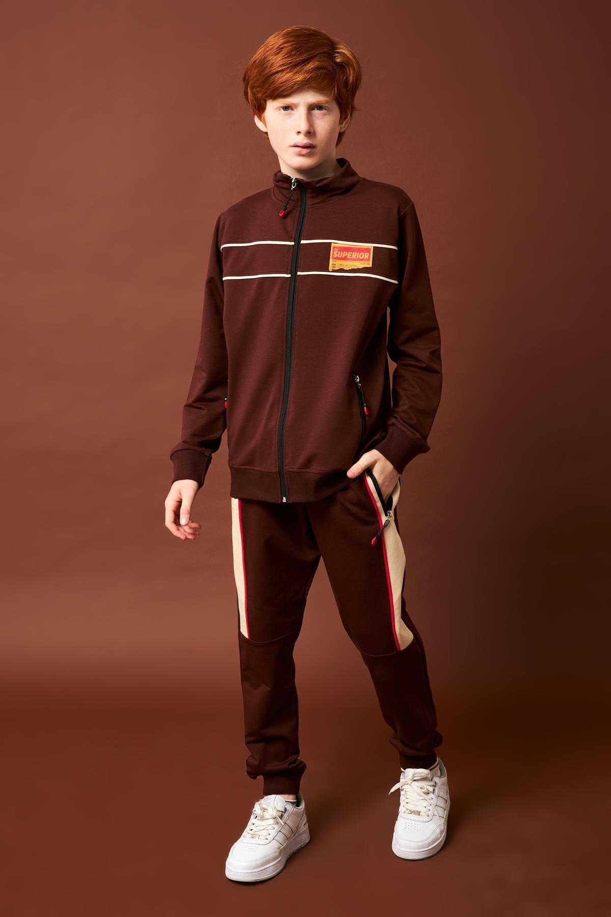 Superior Baskı Detaylı Erkek Çocuk Okul Takımı