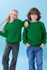 Unisex Basic Bisiklet Yaka Şardonlu Kışlık Sweatshirt