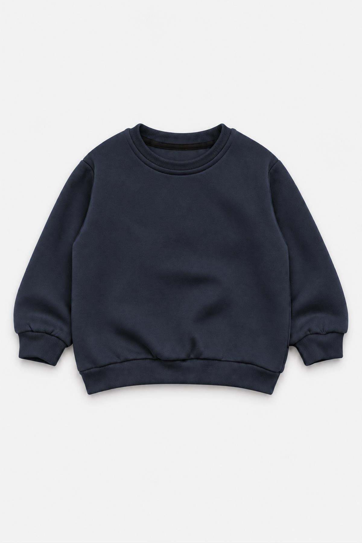 Unisex Çocuk Bisiklet Yaka Kışlık Alt Üst Takım