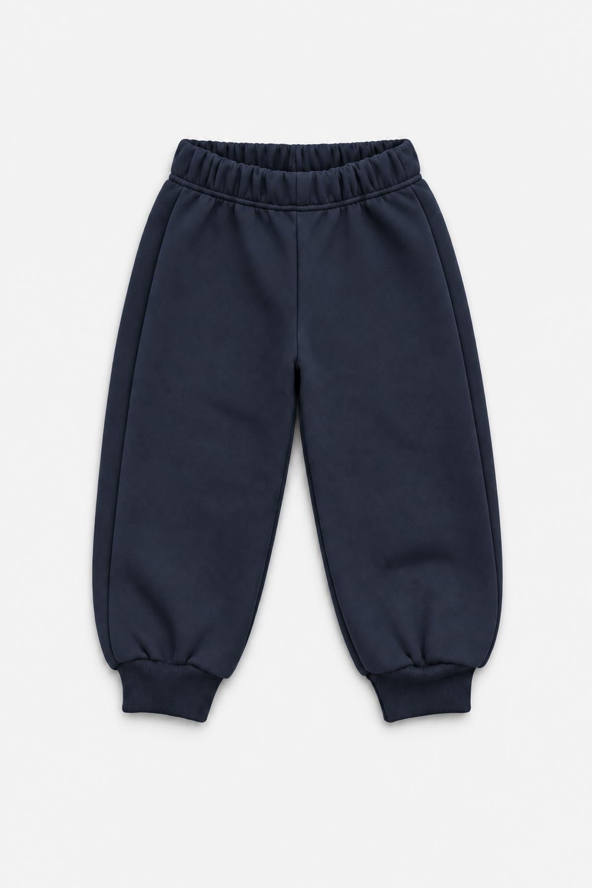 Unisex Çocuk Bisiklet Yaka Kışlık Alt Üst Takım