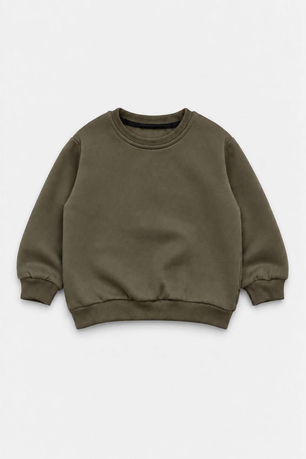 Unisex Çocuk Bisiklet Yaka Kışlık Alt Üst Takım