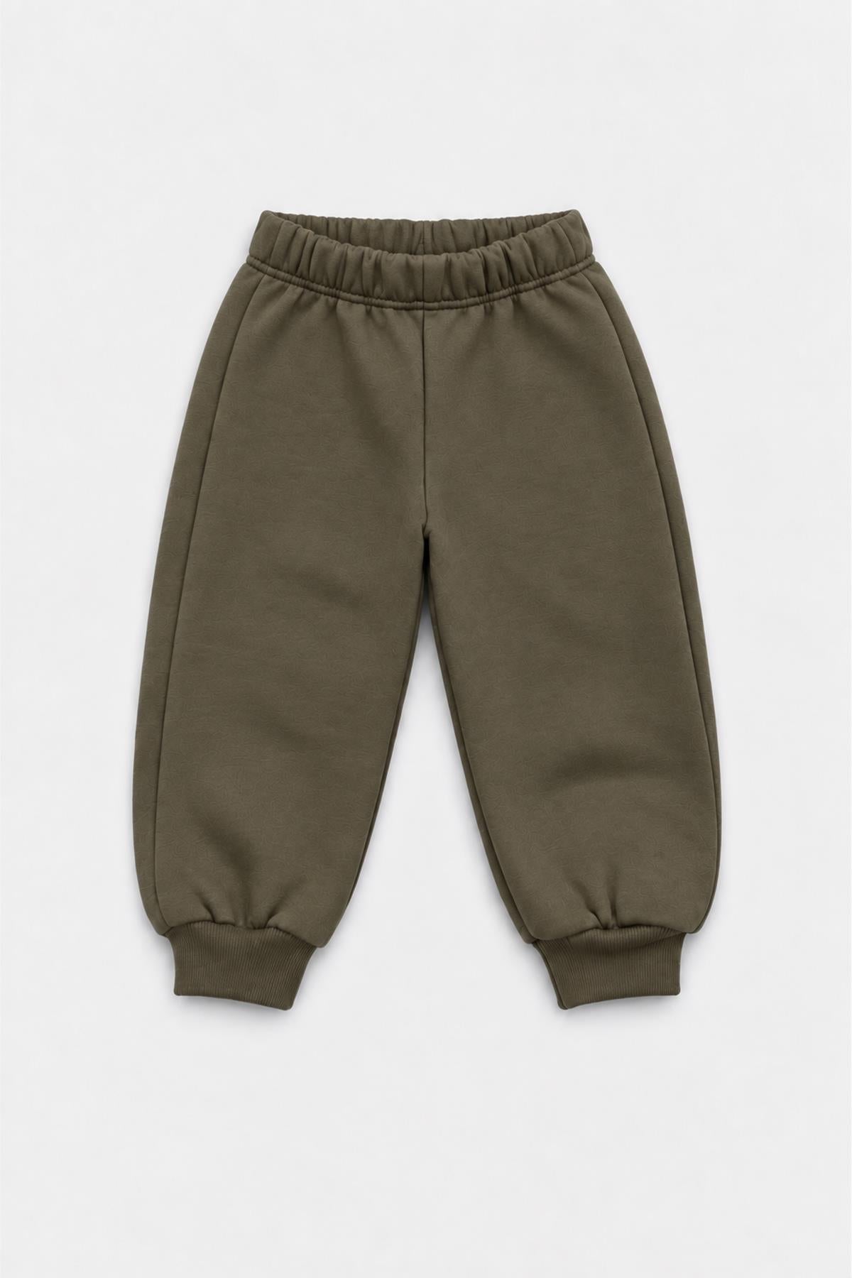 Unisex Çocuk Bisiklet Yaka Kışlık Alt Üst Takım