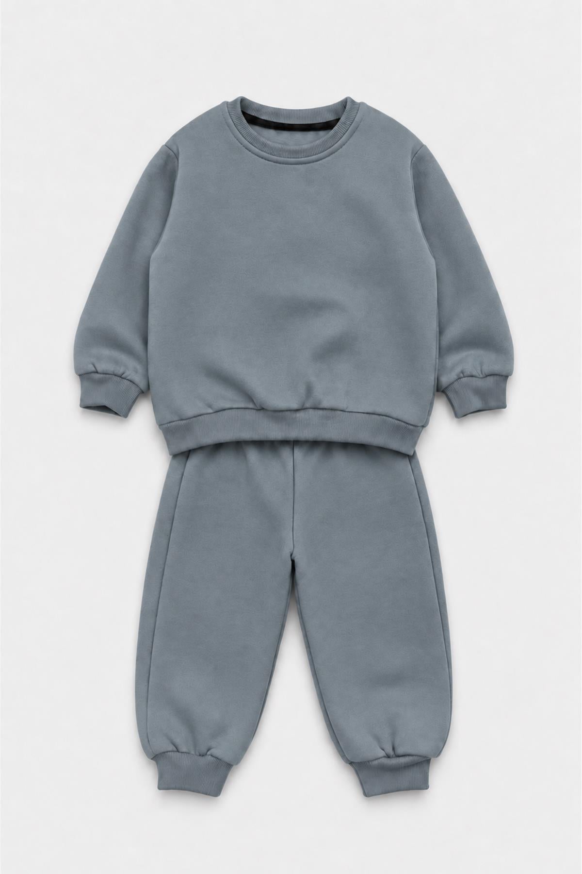 Unisex Çocuk Bisiklet Yaka Kışlık Alt Üst Takım