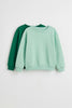 Unisex Çocuk 2'li Basic Bisiklet Yaka Sweatshirt Seti