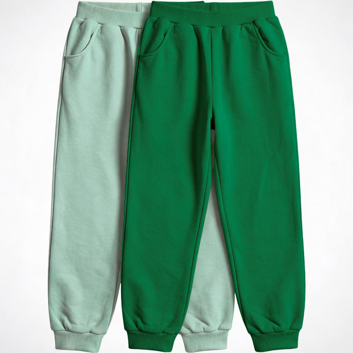 Unisex Çocuk Basic Jogger Eşofman Altı 2’li Set